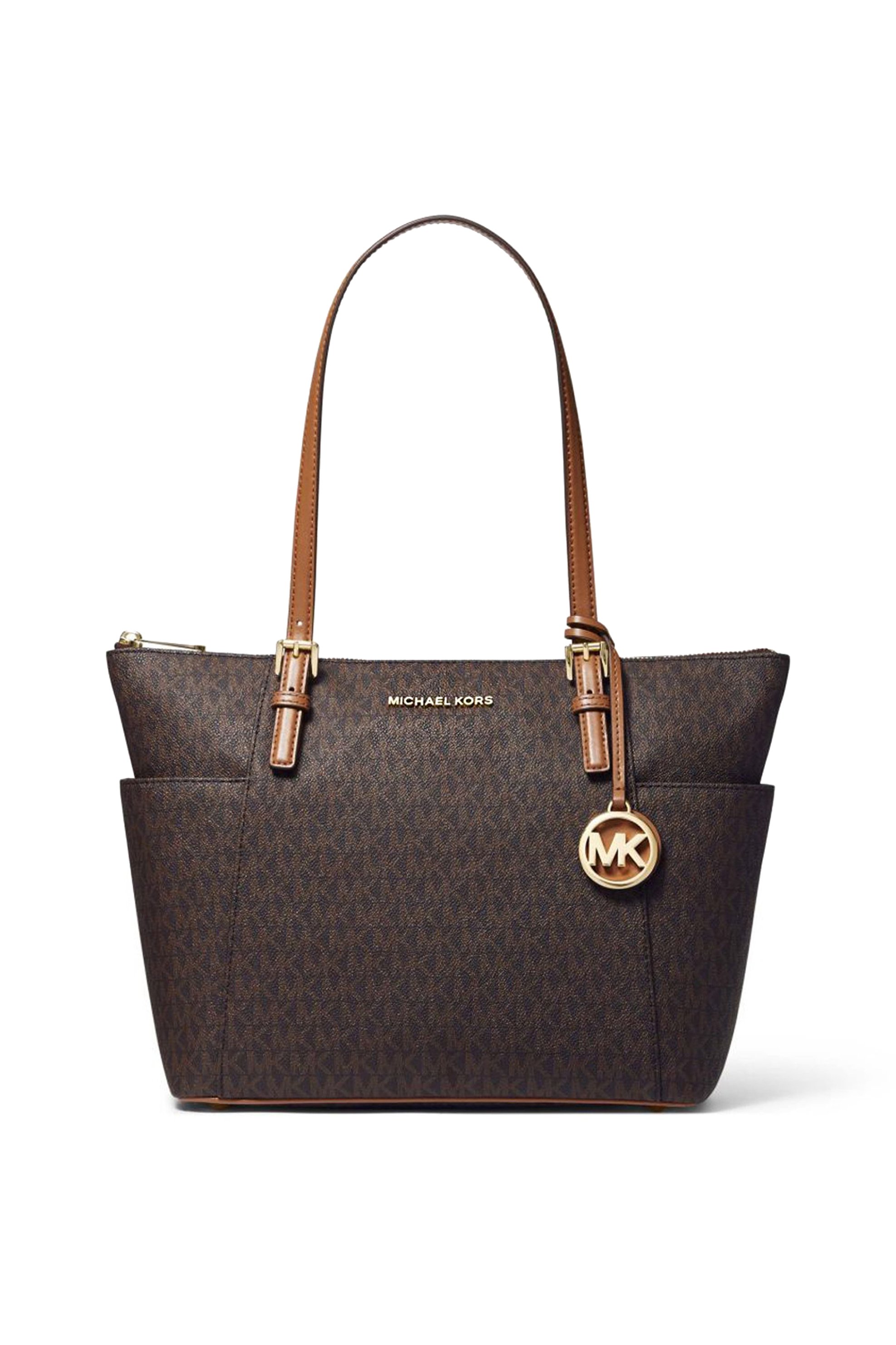  Michael Kors γυναικεία τσάντα ώμου με all-over logo print ''Jet Set'' - 30S0GTTT1B Καφέ 2025