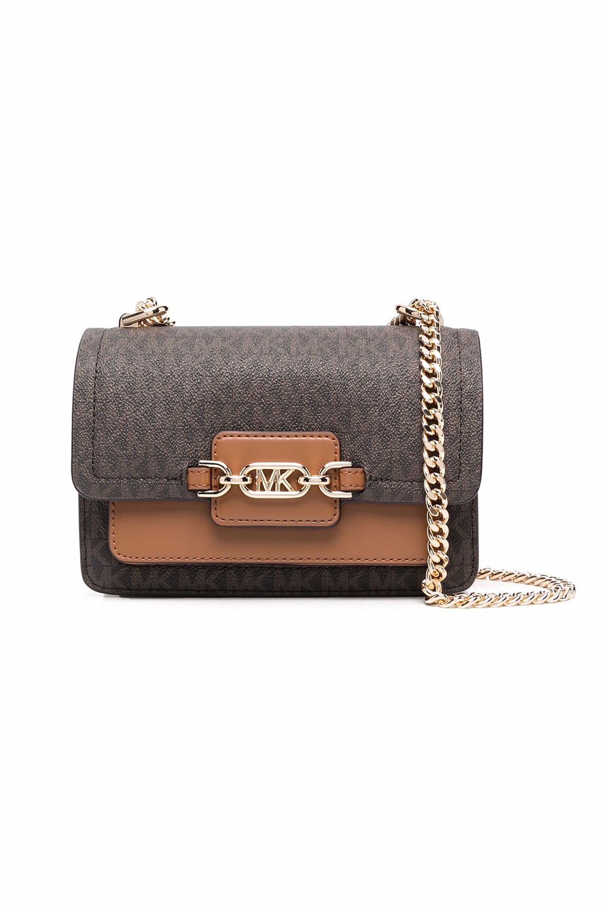  Michael Kors γυναικεία crossbody τσάντα με flap κλείσιμο και μεταλλικό logo 