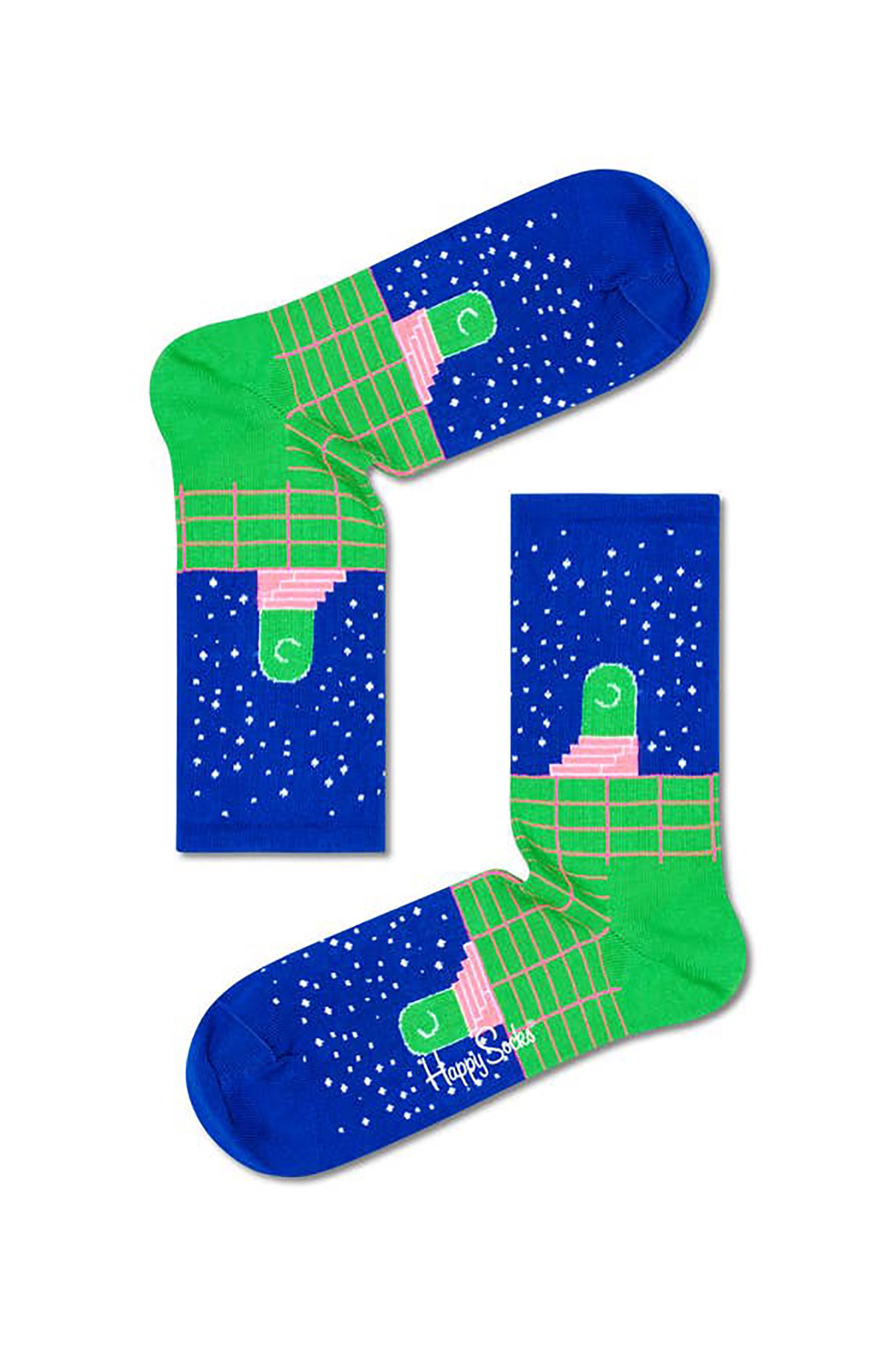 HAPPY SOCKS Happy Socks unisex κάλτσες 3/4 "Future Unknown" - ATFUT14-6300 Μπλε