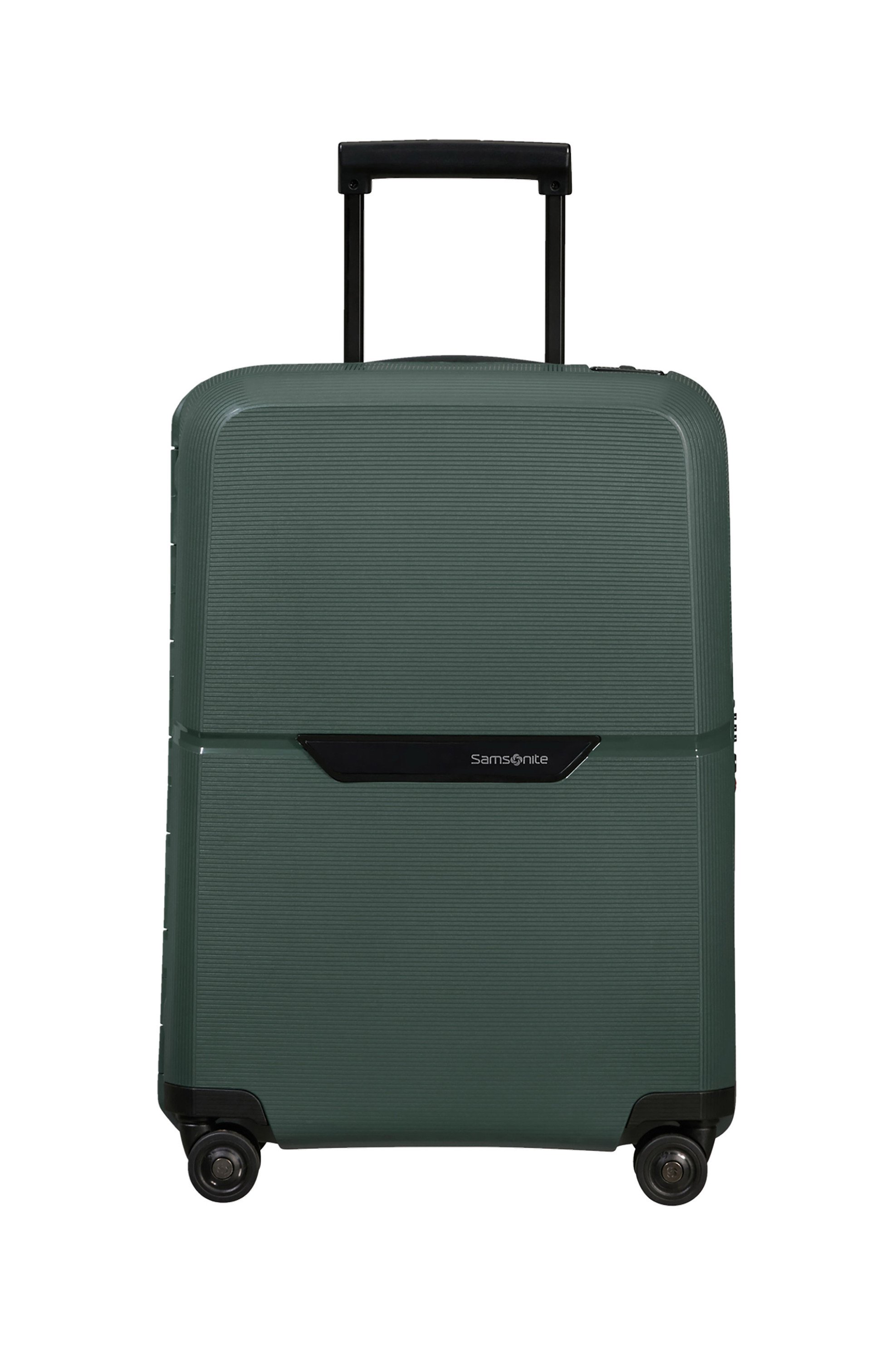 SAMSONITE Samsonite βαλίτσα trolley soft με ανάγλυφο σχέδιο και logo patch "Magnum Eco" 55 x 40 x 20 cm - 139845 Πράσινο Σκούρο