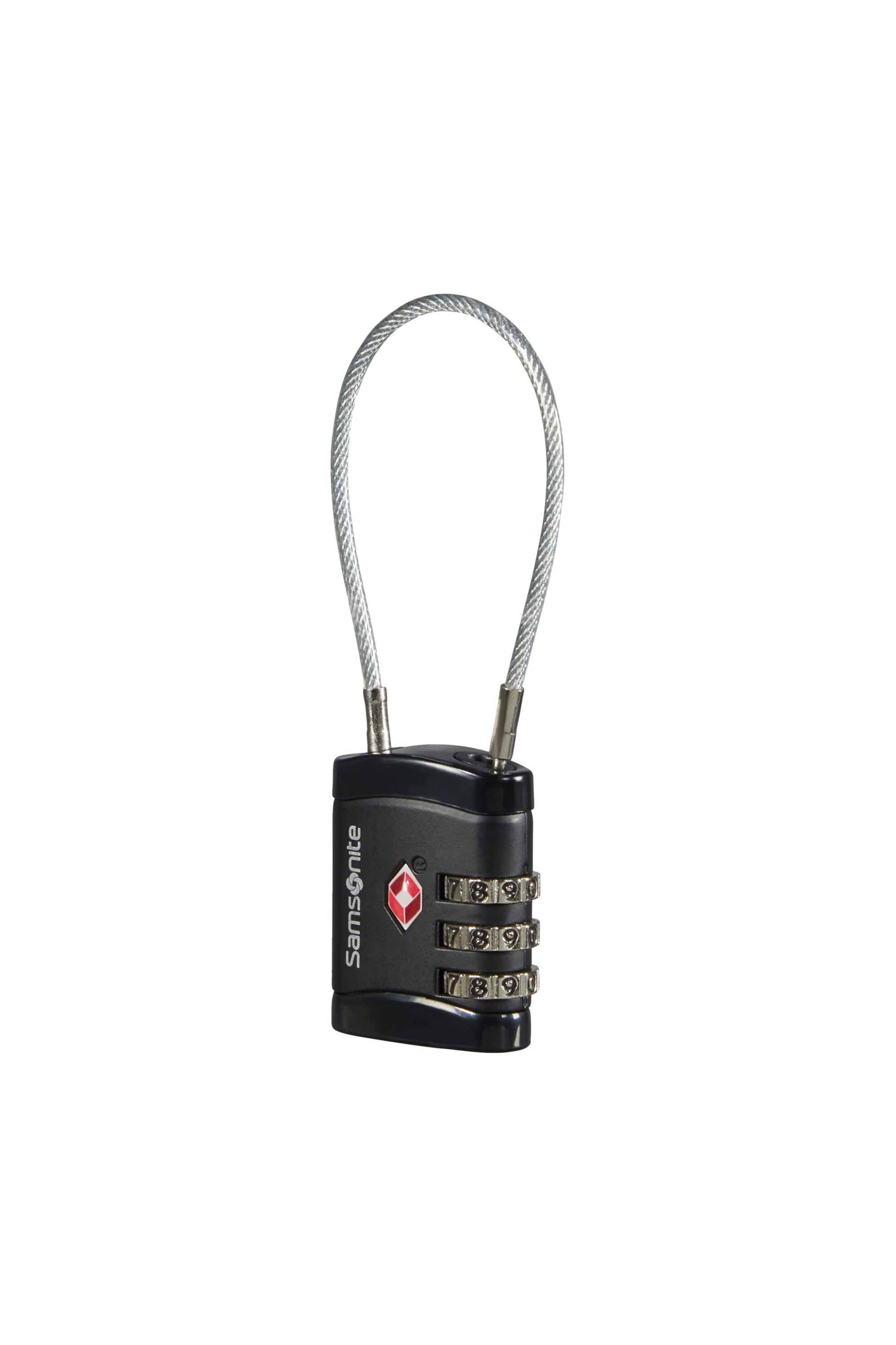 Samsonite κλειδαριά ασφαλείας βαλίτσας "Cablelock 3dial TSA" - 121296 Μαύρο φωτογραφία