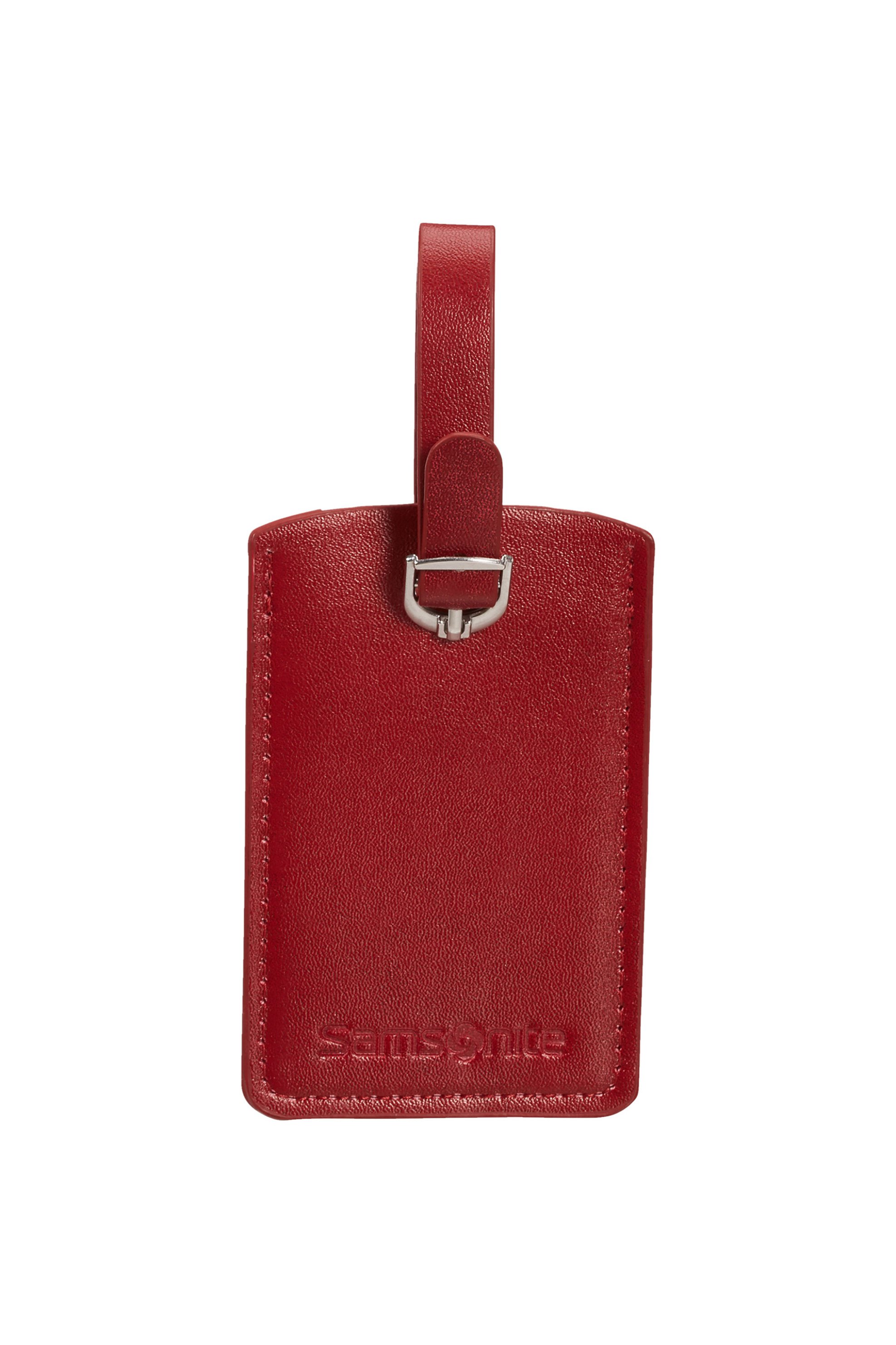 SAMSONITE Samsonite ετικέτα τσάντας με ανάγλυφο λογότυπο "Travel Accesories" - 121307 Κόκκινο