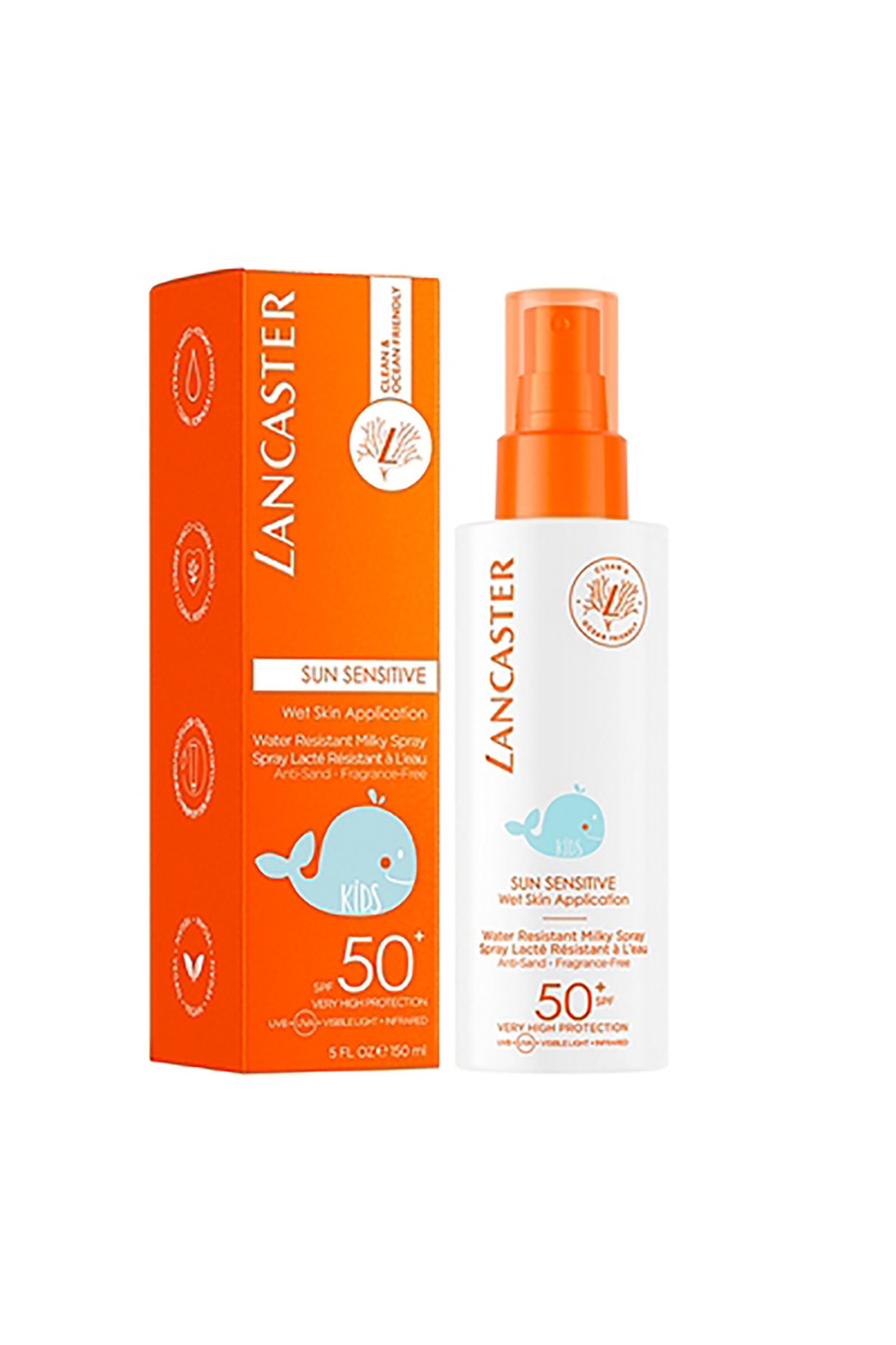 LANCASTER Lancaster Sun Kids Water Resistant Milky Spray SPF50+ 150 ml - 8571040781