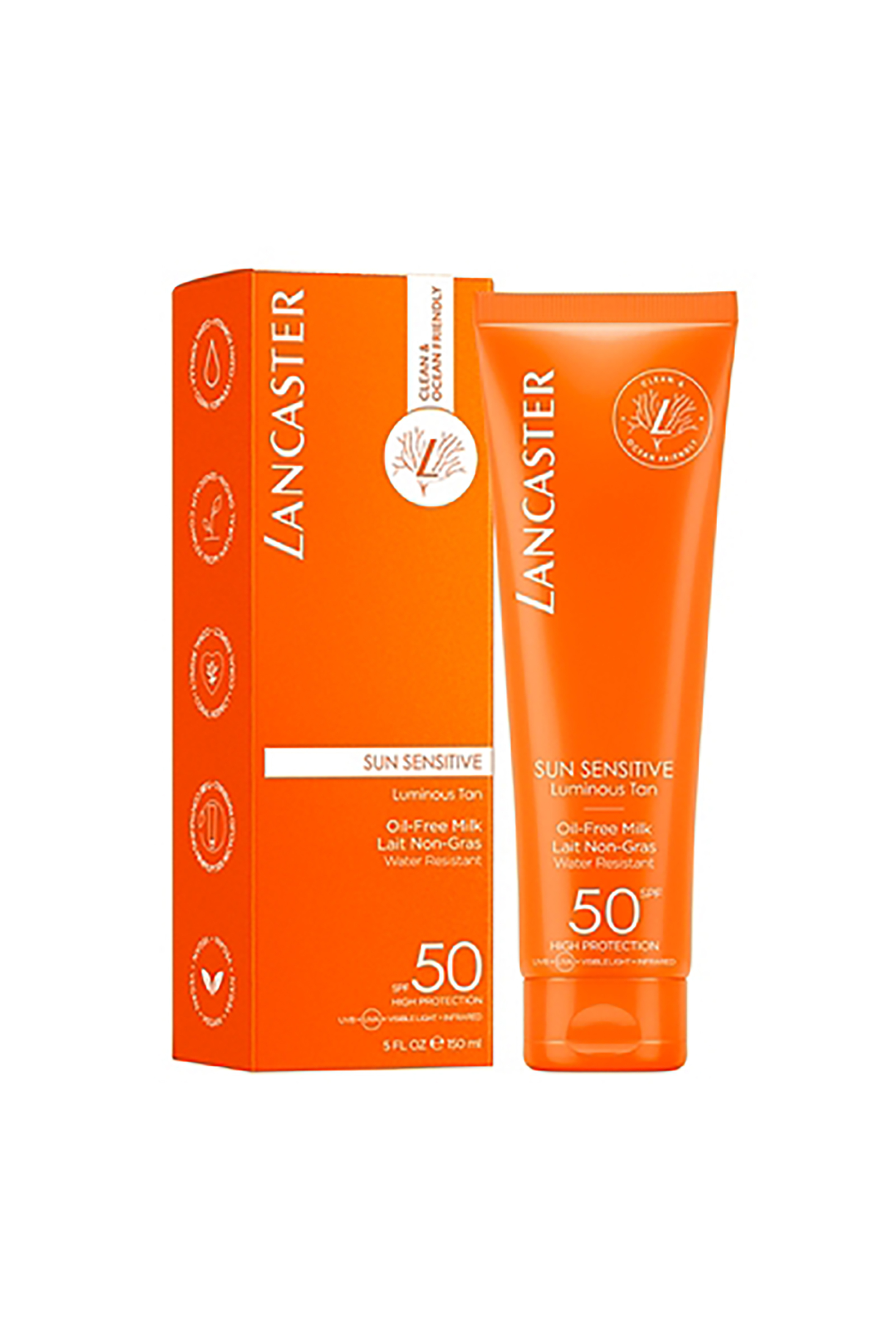 LANCASTER Lancaster Sun Sensitive Oil-Free Body Milk SPF50 150 ml - 8571040783