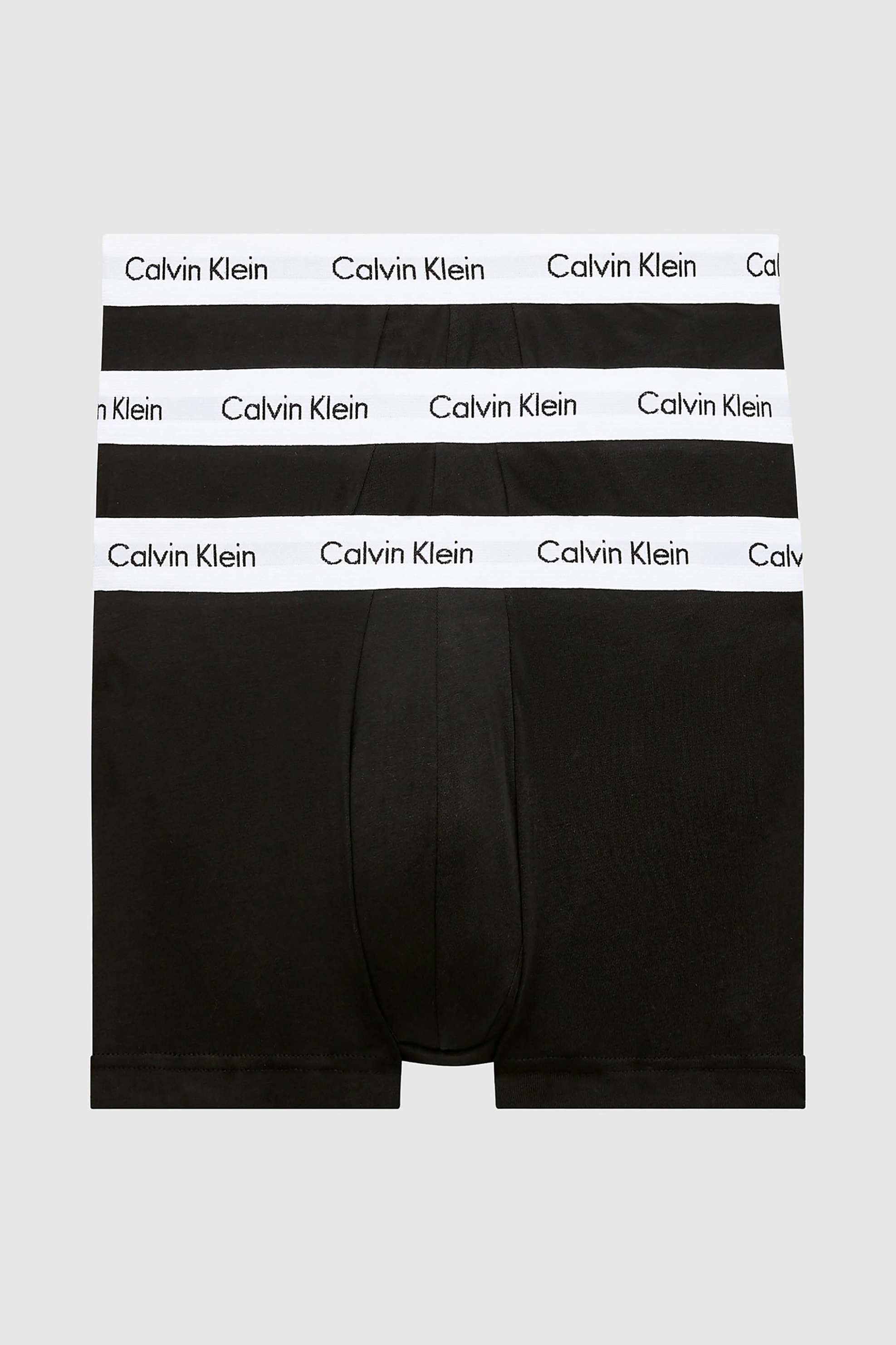 Calvin Klein ανδρικό σετ εσωρούχων boxer με λογότυπο στο λάστιχο (3 τεμάχια) - 0000U2664G Μαύρο φωτογραφία