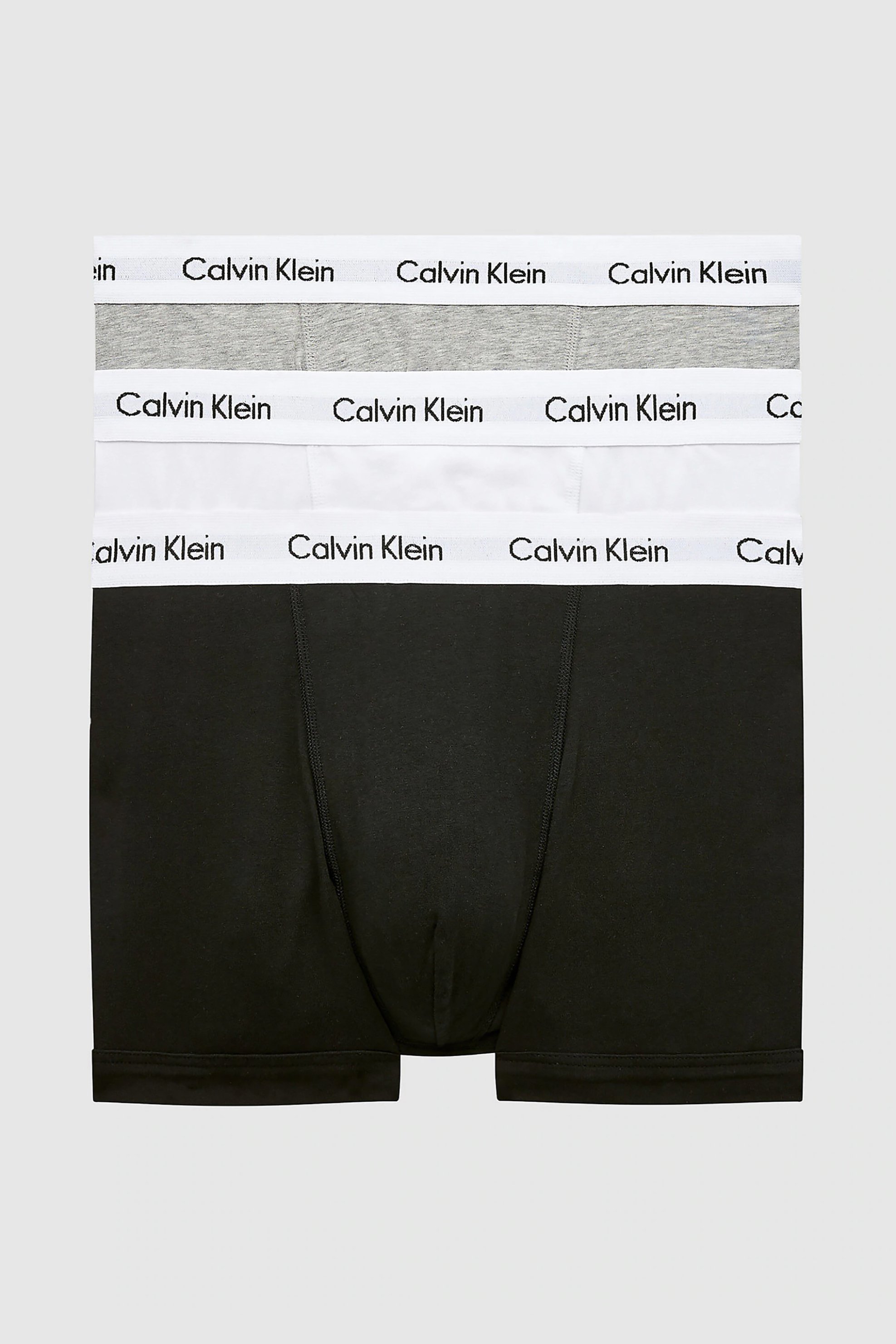 CALVIN KLEIN Calvin Klein ανδρικό σετ εσωρούχων boxer με λογότυπο στο λάστιχο (3 τεμάχια) - 0000U2664G Γκρι