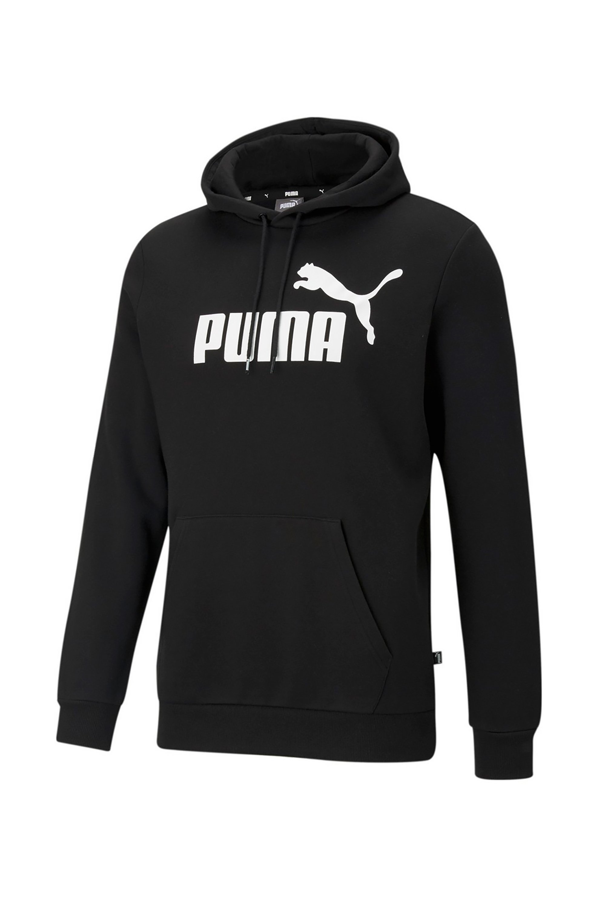 PUMA Puma ανδρική μπλούζα φούτερ με κουκούλα "Essentials Big Logo" - 586686 Μαύρο