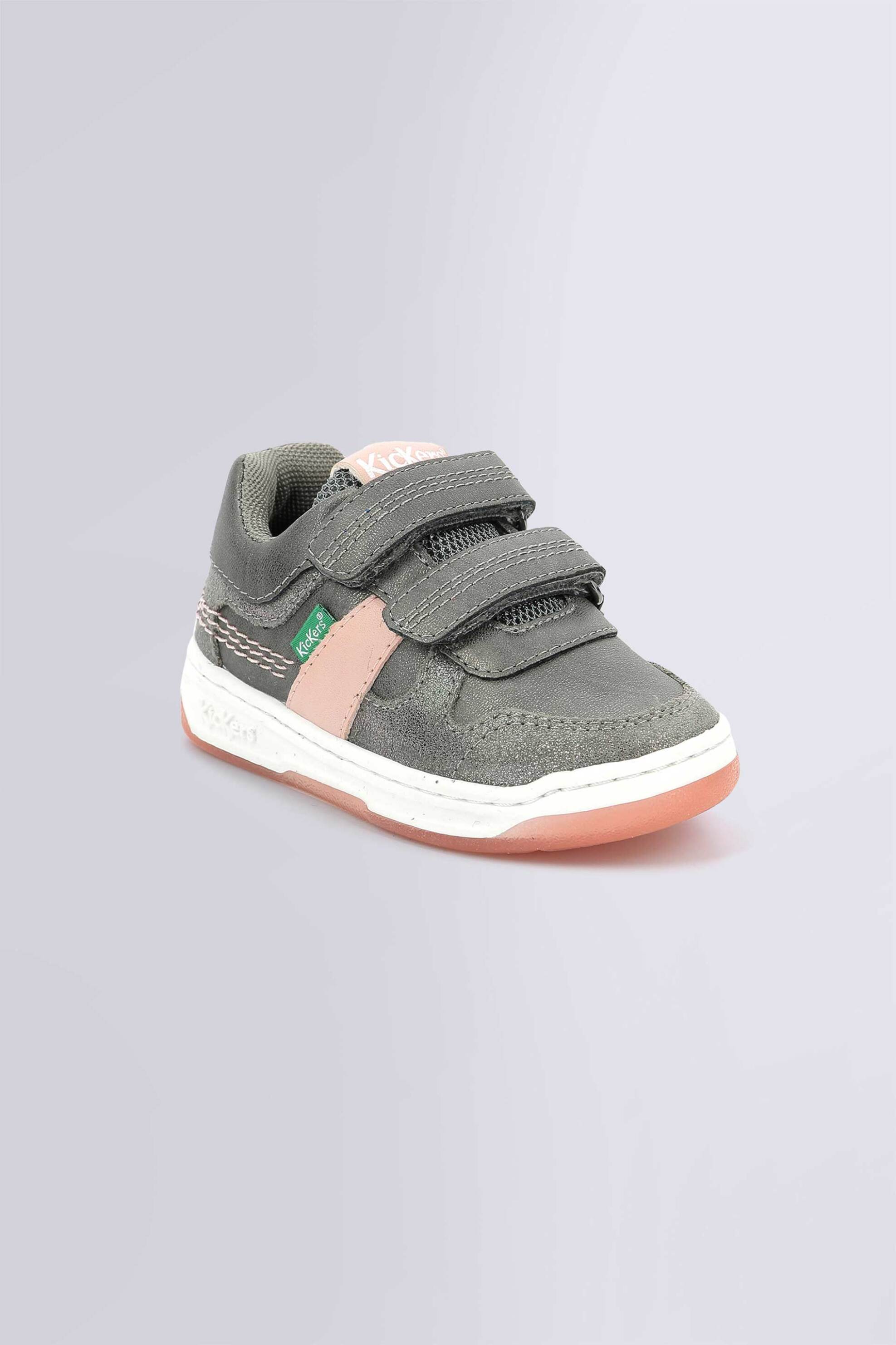 Kickers παιδικά sneakers με velcro "Kalido" (22-24) - 910860-30-** Ανθρακί φωτογραφία