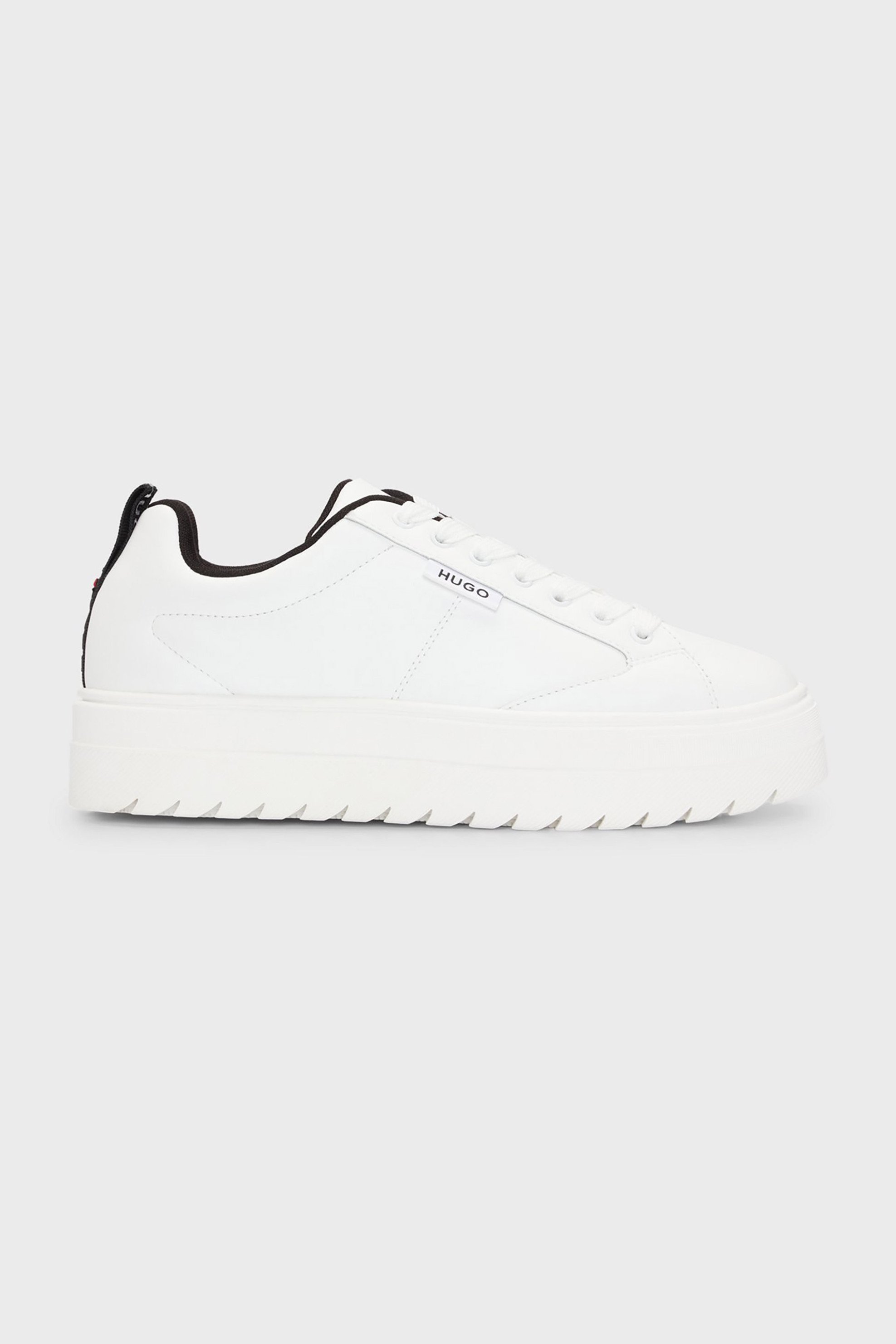  Hugo Boss γυναικεία sneakers μονόχρωμα με λογότυπο - 50520718 Λευκό 2025