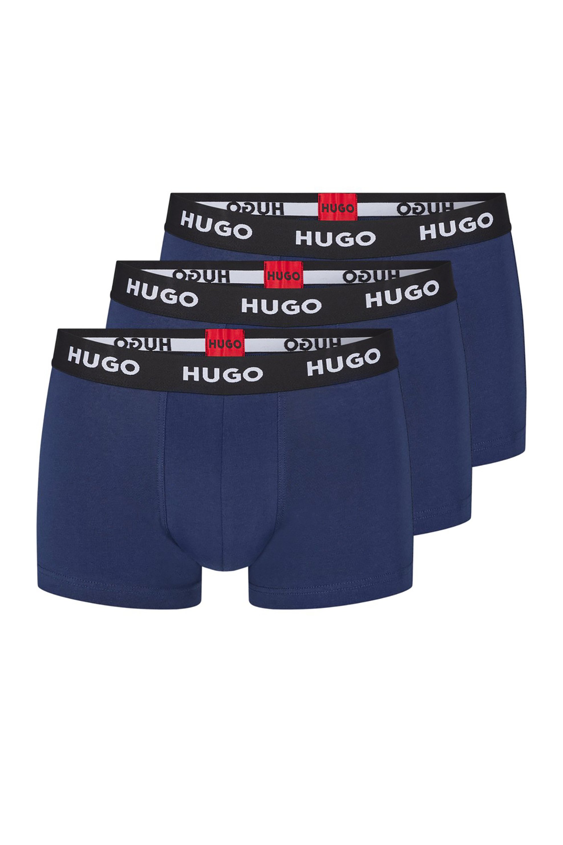 HUGO Hugo Boss ανδρικό σετ εσωρούχων trunk με logo print "Trunk" (3 τεμάχια) - 50469786 Σκούρο Μπλε