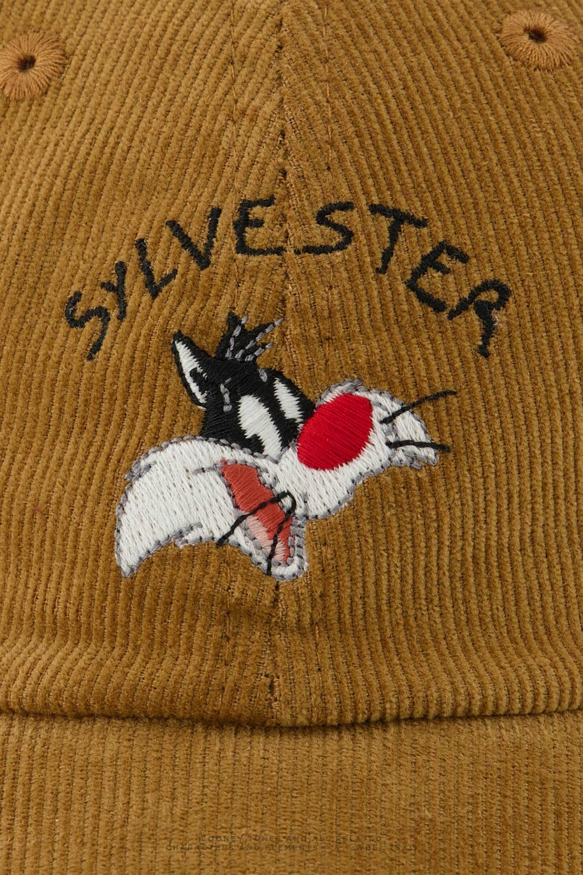 Maison Labiche ανδρικό βαμβακερό καπέλο μονόχρωμο με Looney Tunes Sylvester print "Sylvester Beaumont" - RABEAUMONTSYL Ταμπά φωτογραφία