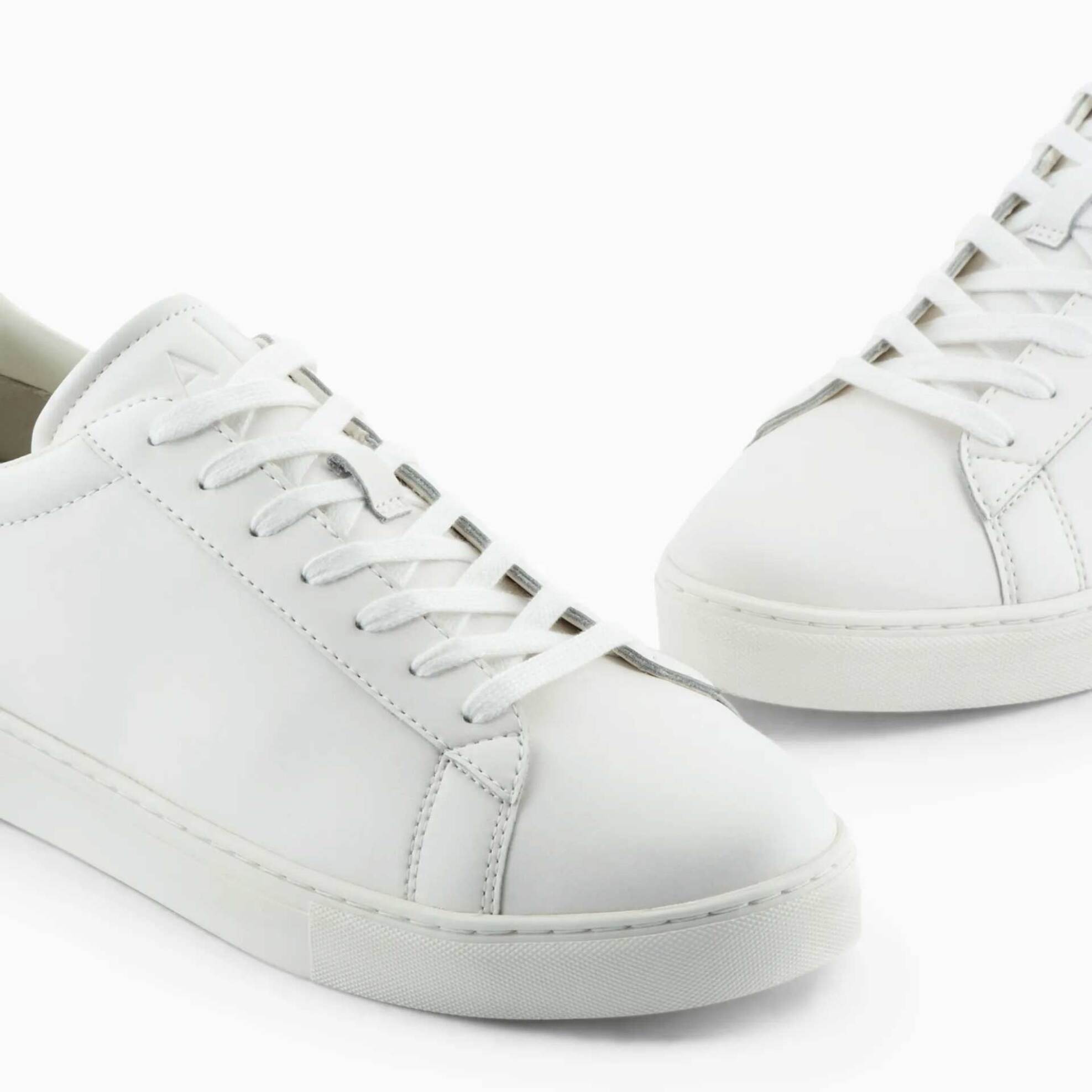 Armani Exchange ανδρικά δερμάτινα sneakers με λογότυπο - XUX001XV093 Λευκό φωτογραφία