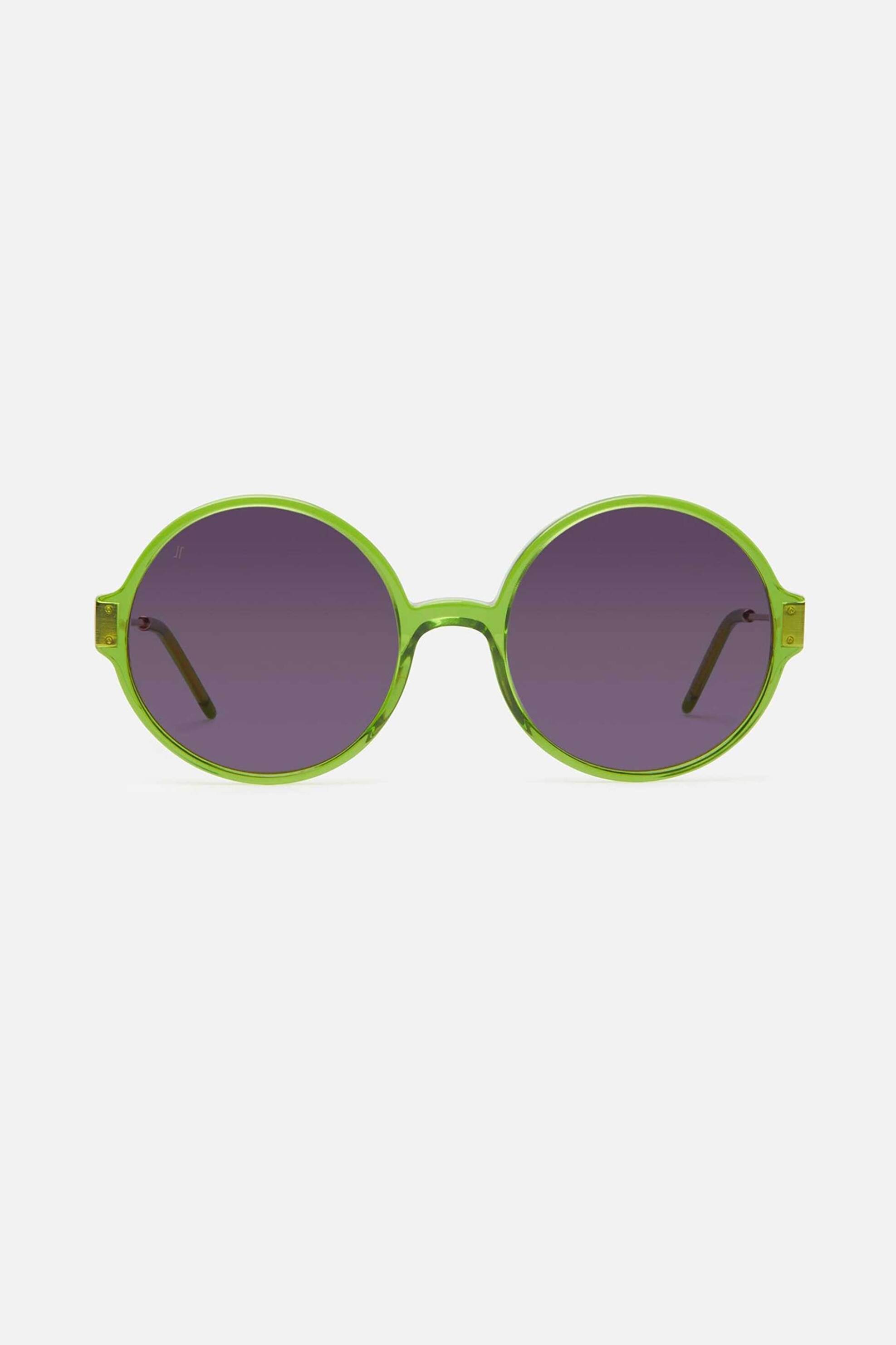 JIMMY FAIRLY SUNGLASSES Jimmy Fairly unisex γυαλιά ηλίου στρογγυλά "La Elsa" - C330-CR216s Πράσινο Lime