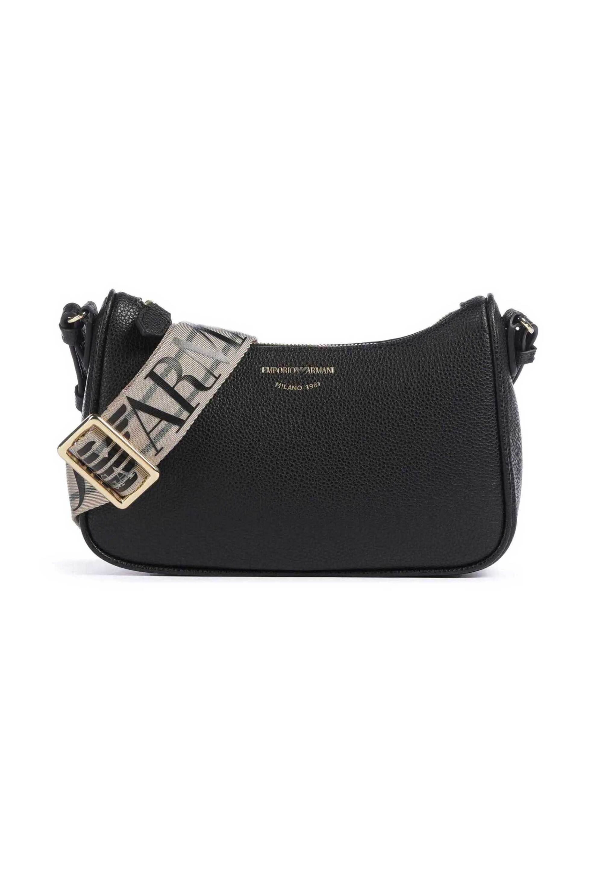  Emporio Armani γυναικεία τσάντα crossbody με λογότυπο - EW000539AF12103 Μαύρο 2025