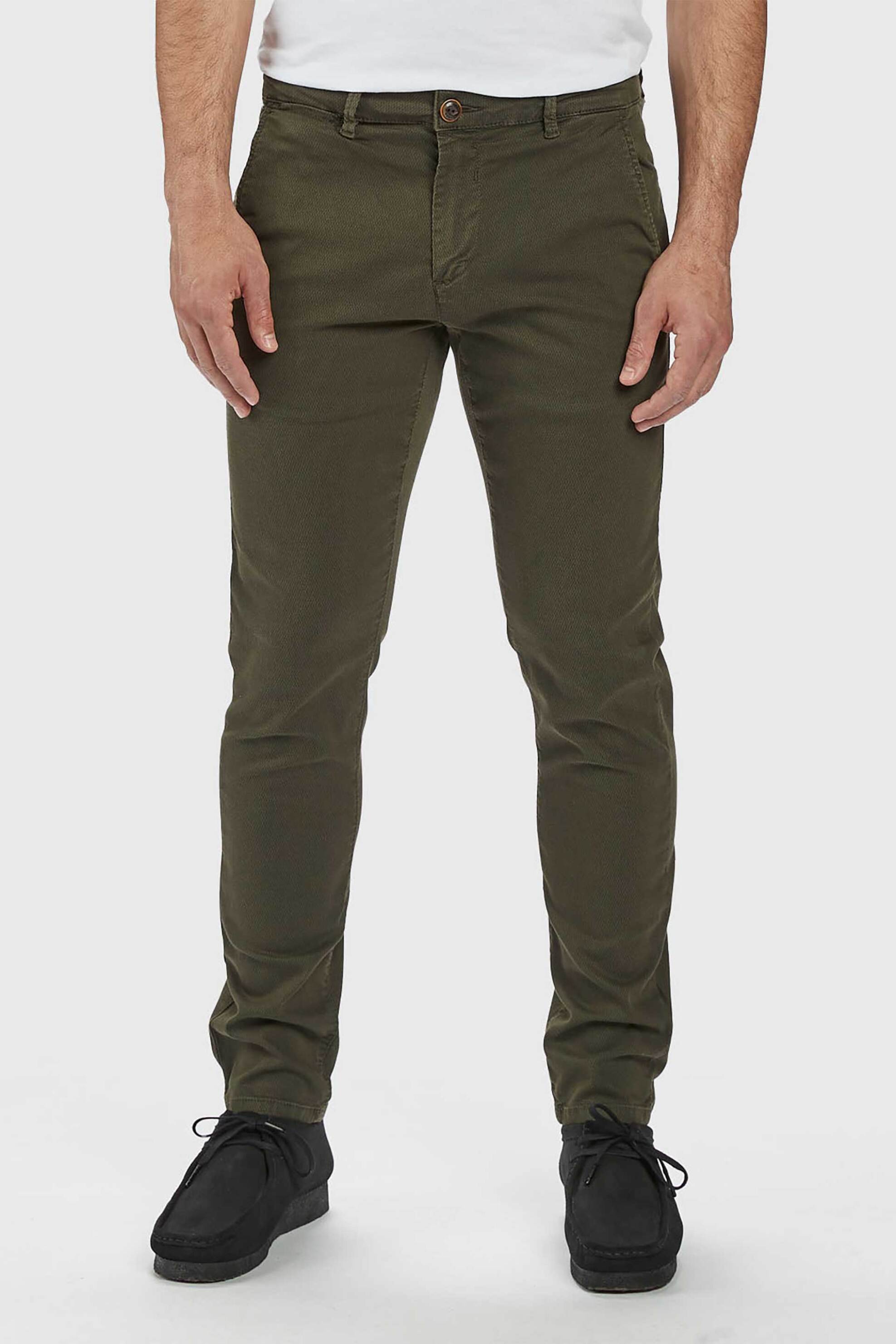 Gabba ανδρικό chino παντελόνι Slim Fit "Paul K3280" - 2200211070 Χακί φωτογραφία