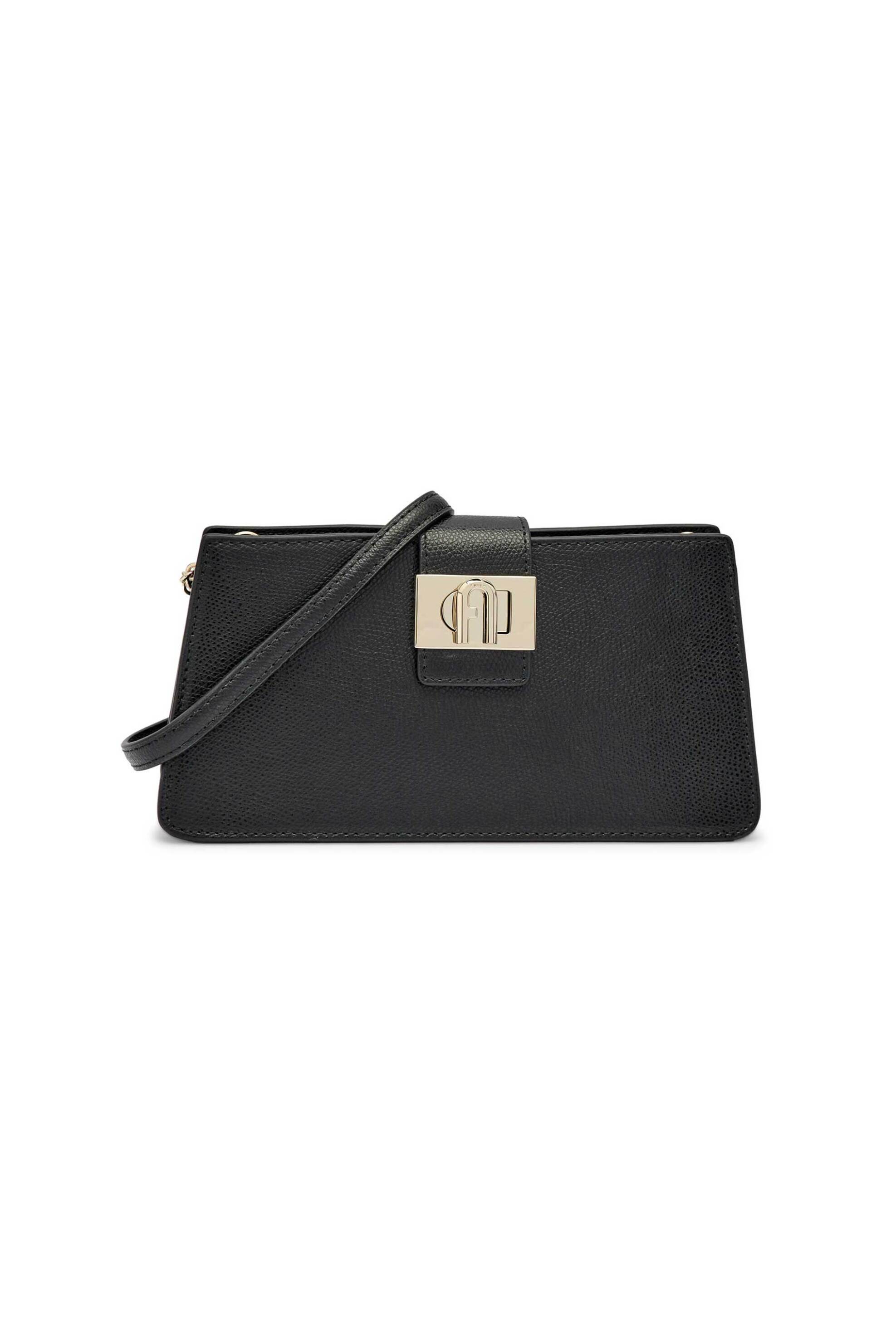  Furla γυναικεία δερμάτινη τσάντα crossbody - WE00592-ARE000 Μαύρο 2025