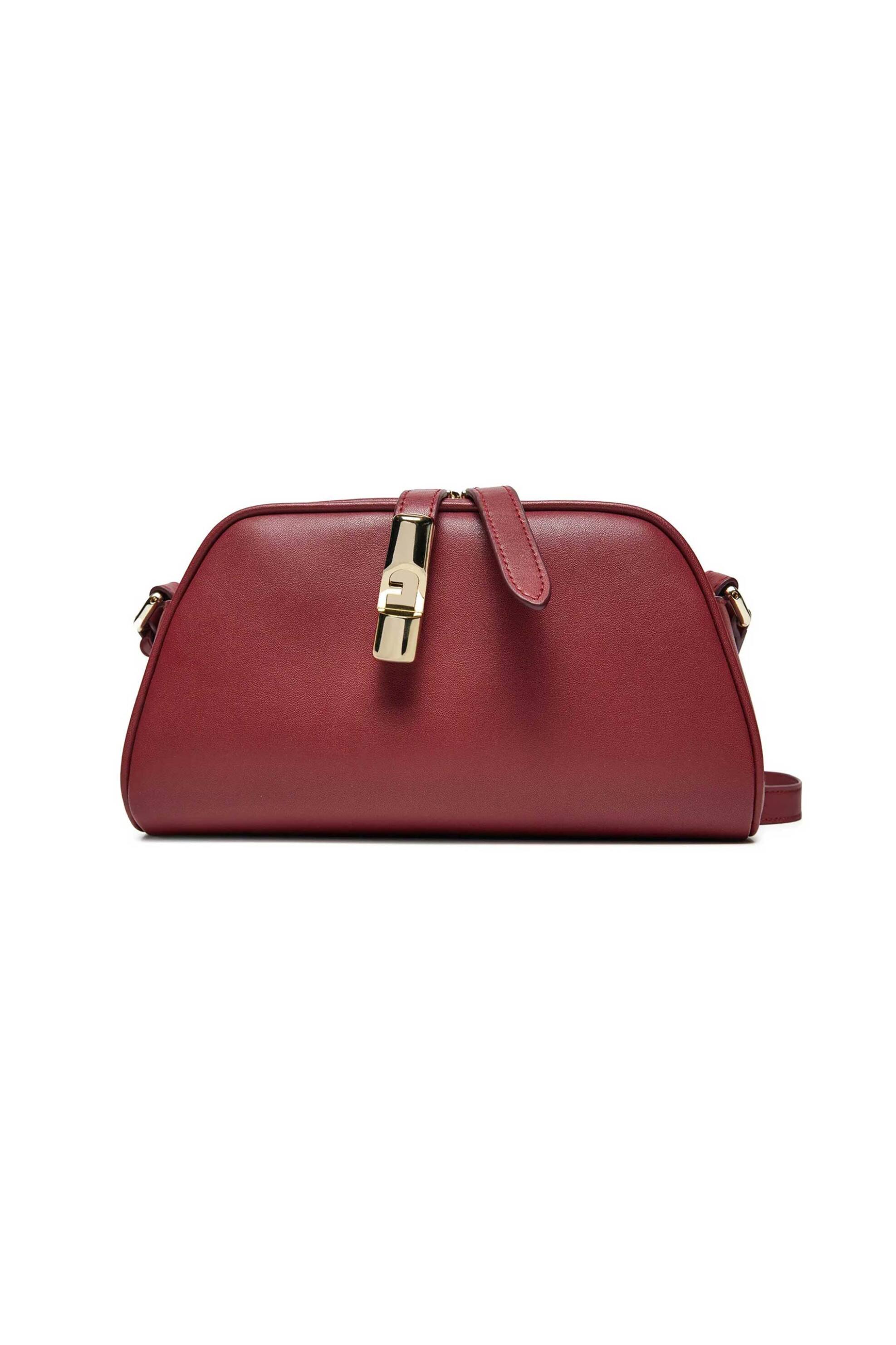  Furla γυναικεία δερμάτινη τσάντα crossbody - WE00747-BX3104 Μπορντό 2025