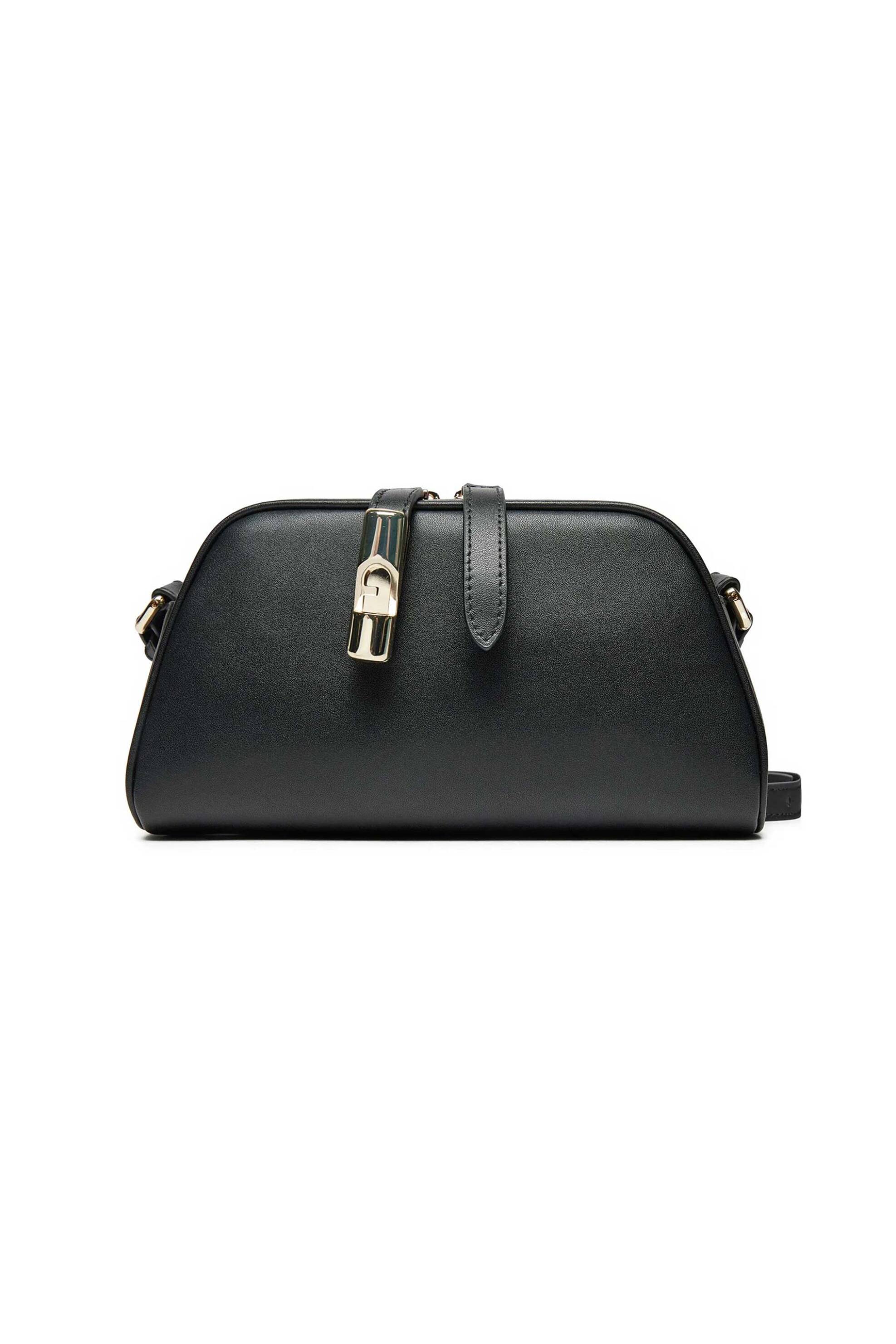  Furla γυναικεία δερμάτινη τσάντα crossbody - WE00747-BX3104 Μαύρο 2025