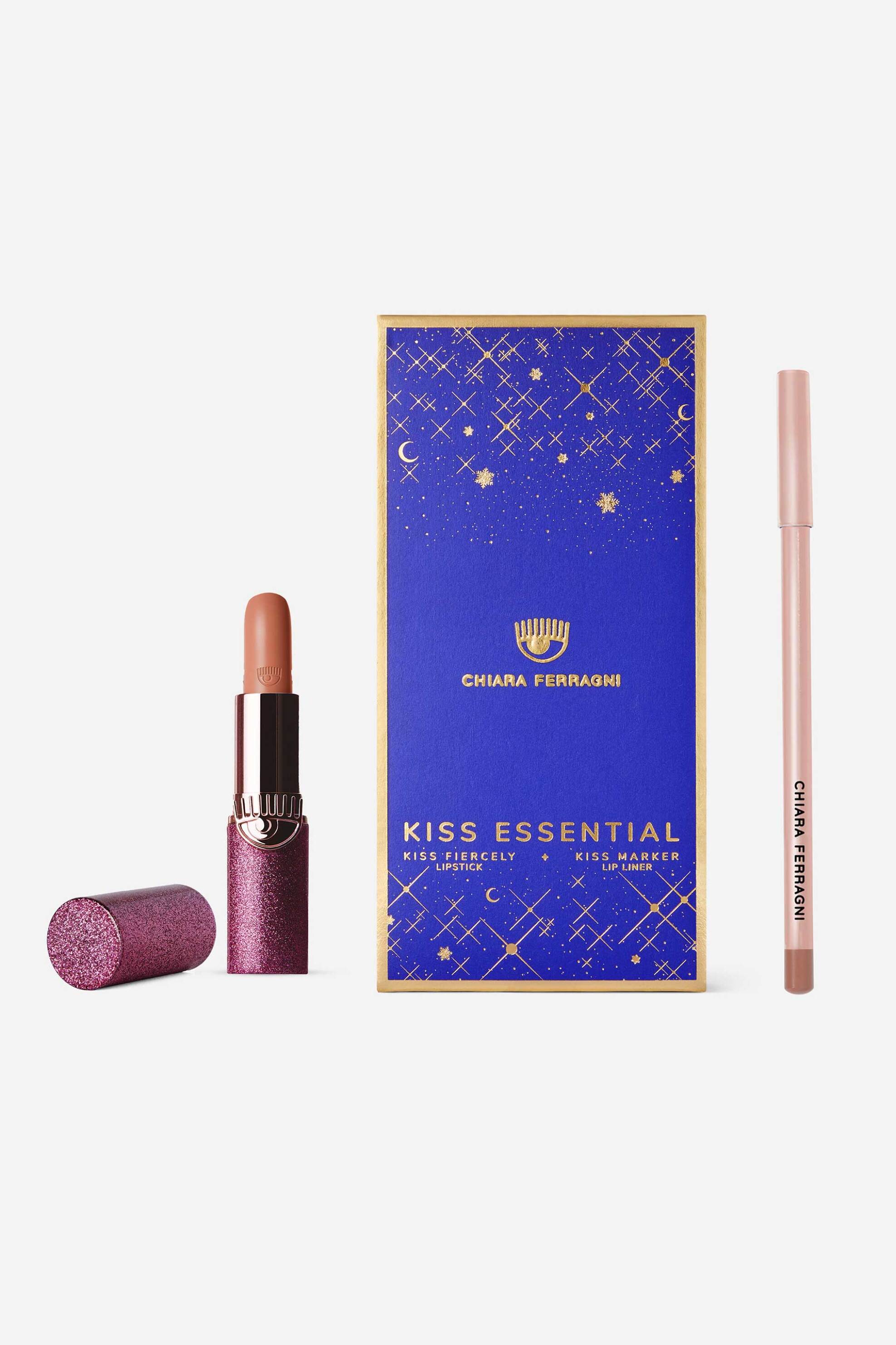 CHIARA FERRAGNI MAKE-UP Chiara Ferragni Lip Kit - Kiss Essential Nude Beige - KE09KISSESSENTIAL Nude Beige