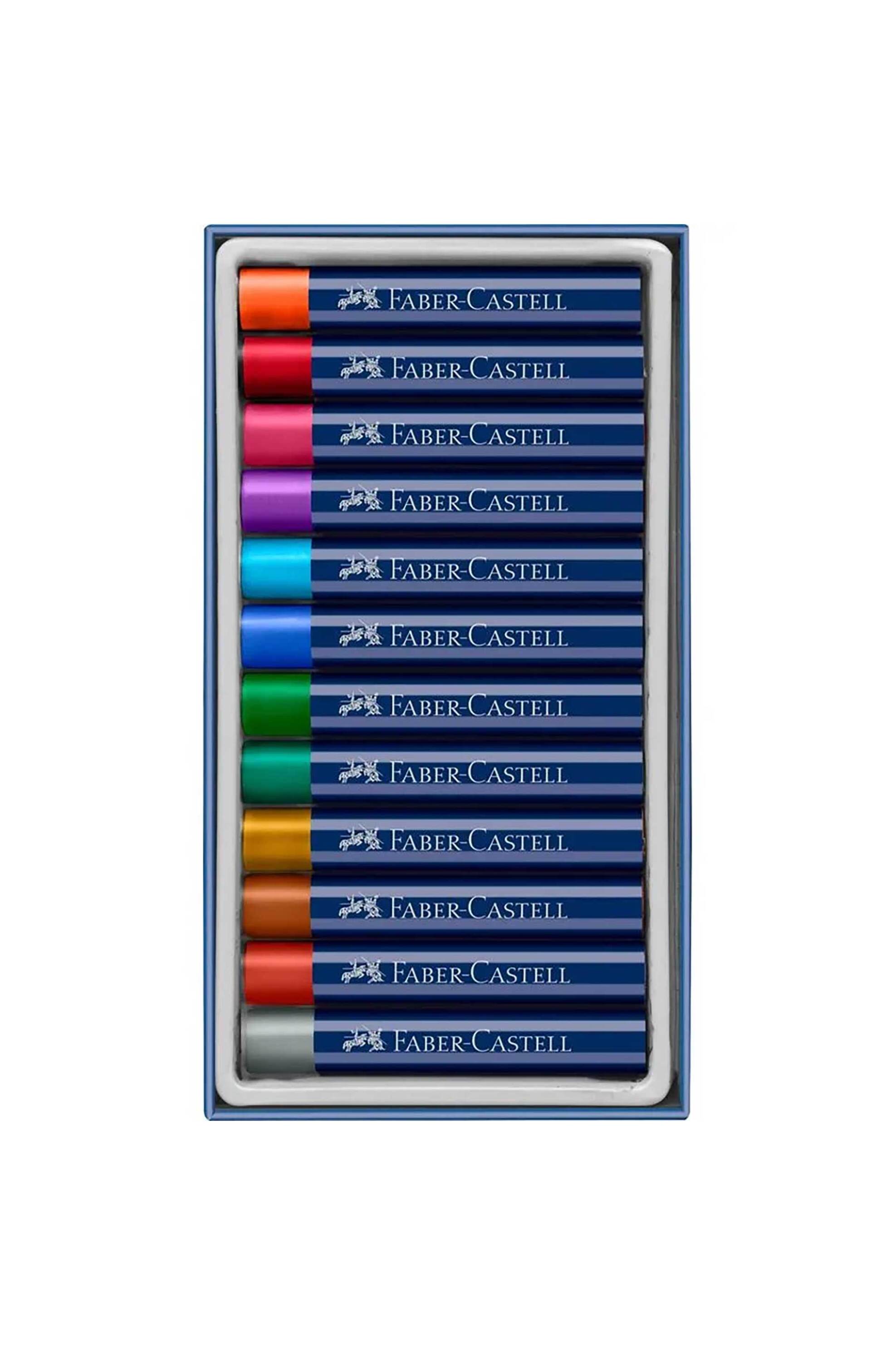 Faber-Castell λαδοπαστέλ "Oil Pastel Metallic" σετ των 12 - 077127014 φωτογραφία