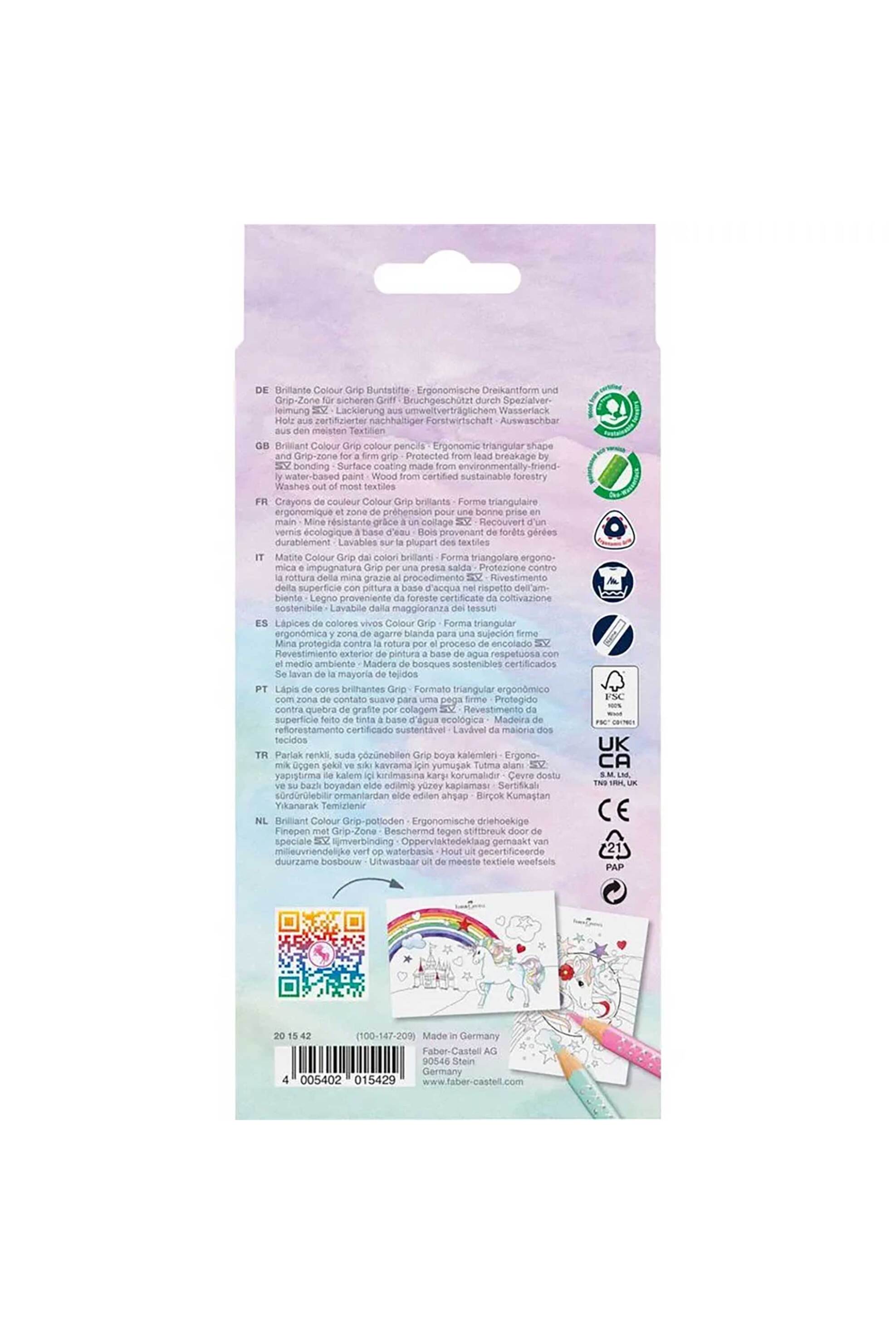 Faber-Castell ξυλομπογιές "Unicorn Colour Grip" 10+3 χρωμάτων - 077201542 φωτογραφία