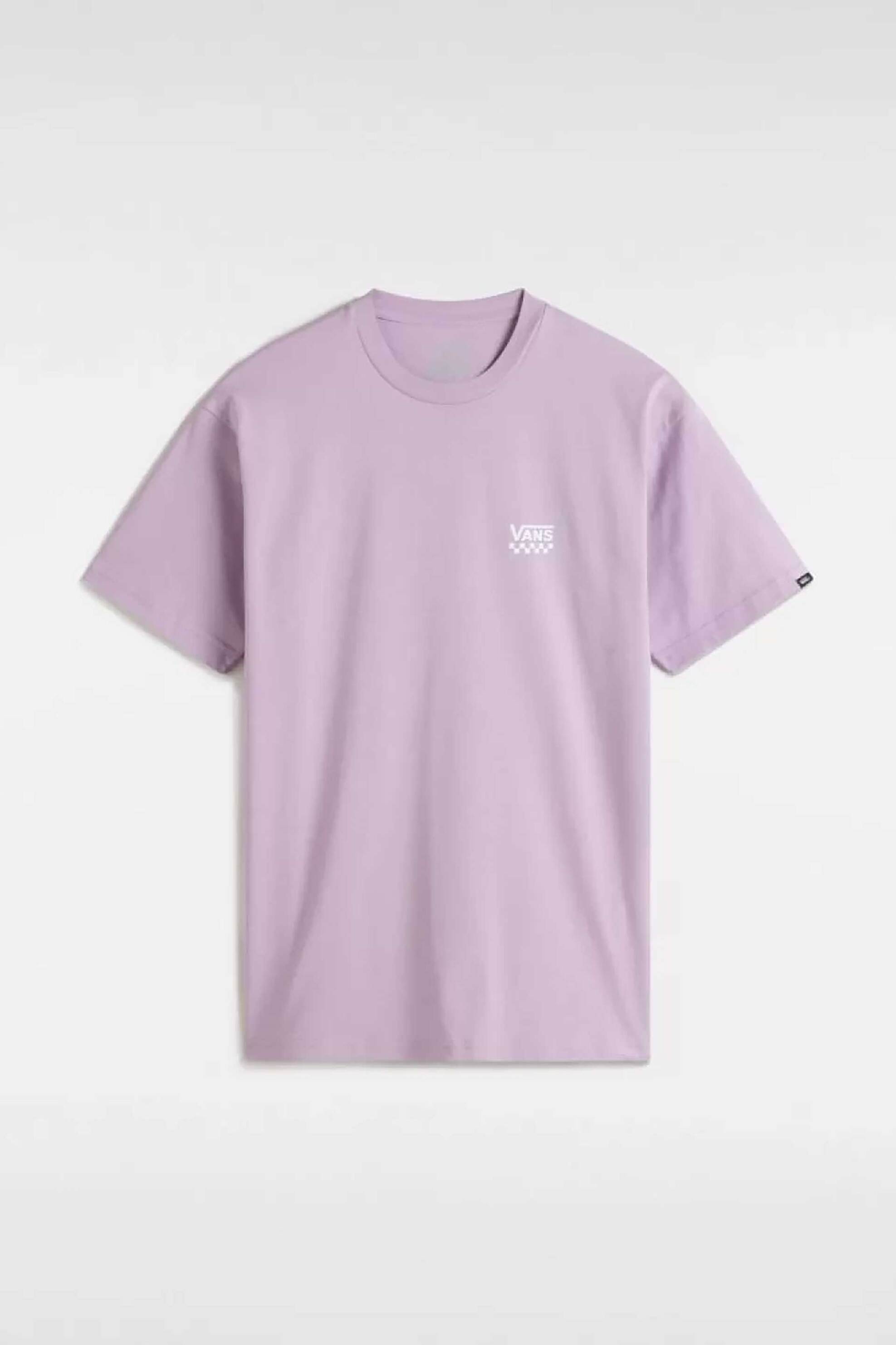 VANS Vans ανδρικό T-shirt με λογότυπο Classic Fit "Left Chest Logo II" - VN0A7TLGD451 Λιλά