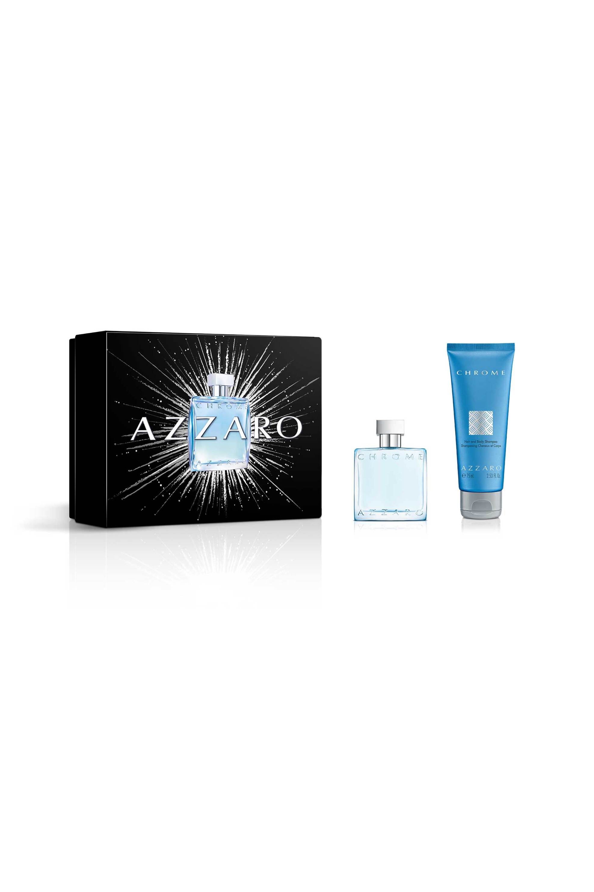 AZZARO Azzaro Chrome Eau de Toilette 50 ml + Azzaro Chrome Hair & Body Shampoo 75 ml - LF218700