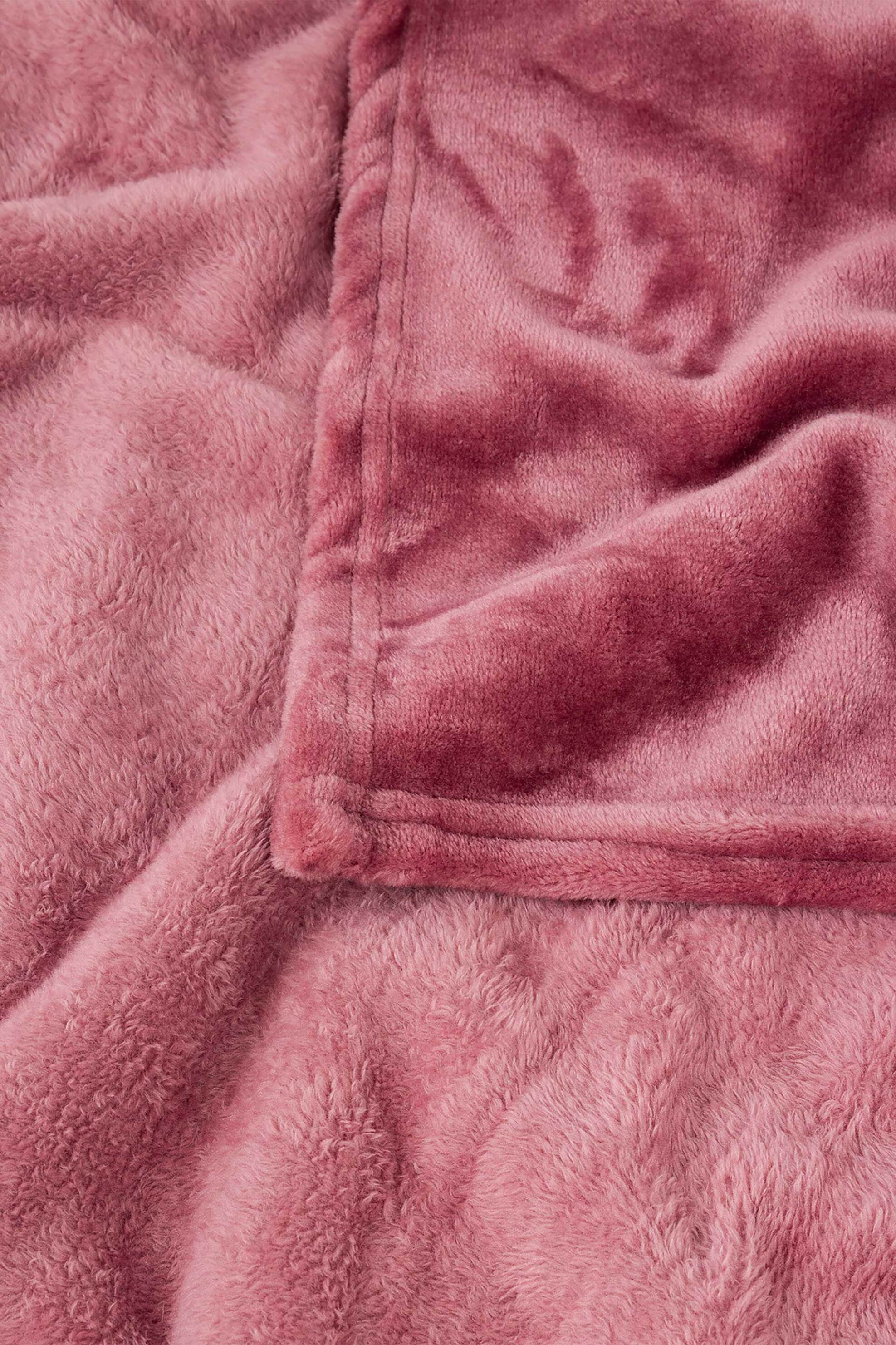 Coincasa κουβέρτα fleece μονή μονόχρωμη 200 x 150 cm - 007429774 Κόκκινο φωτογραφία