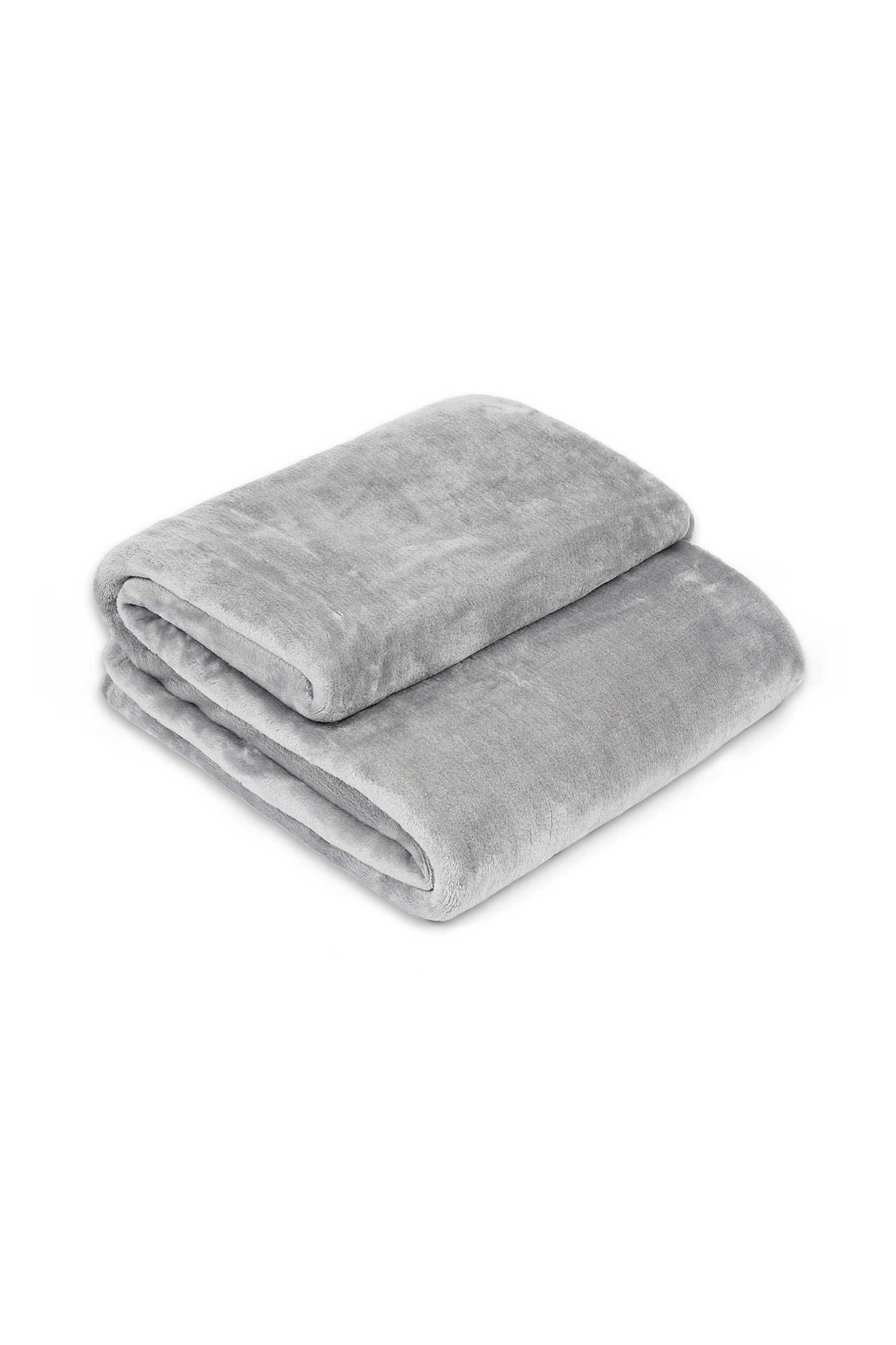 COINCASA Coincasa κουβέρτα fleece μονή μονόχρωμη 200 x 150 cm - 007429776 Γκρι