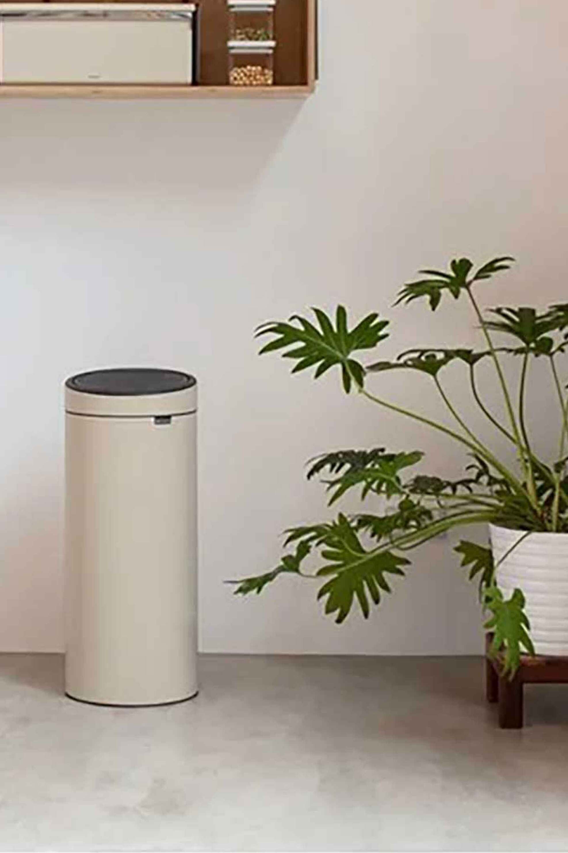 Brabantia κάδος απορριμμάτων "Touch Bin" 30 Lt μπεζ - 081.1499/86 φωτογραφία