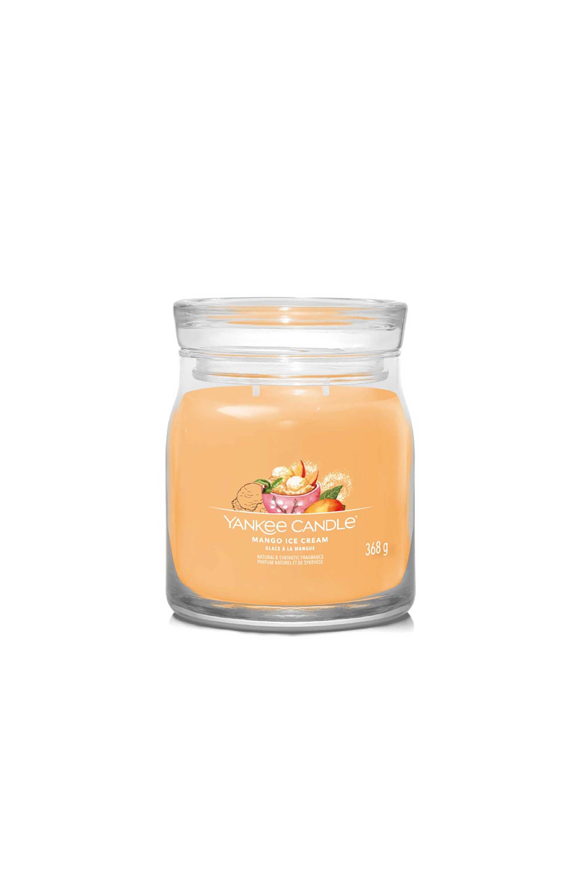 Yankee Candle αρωματικό κερί σε γυάλινο δοχείο medium "Signature Mango Ice cream" - 1632325E φωτογραφία