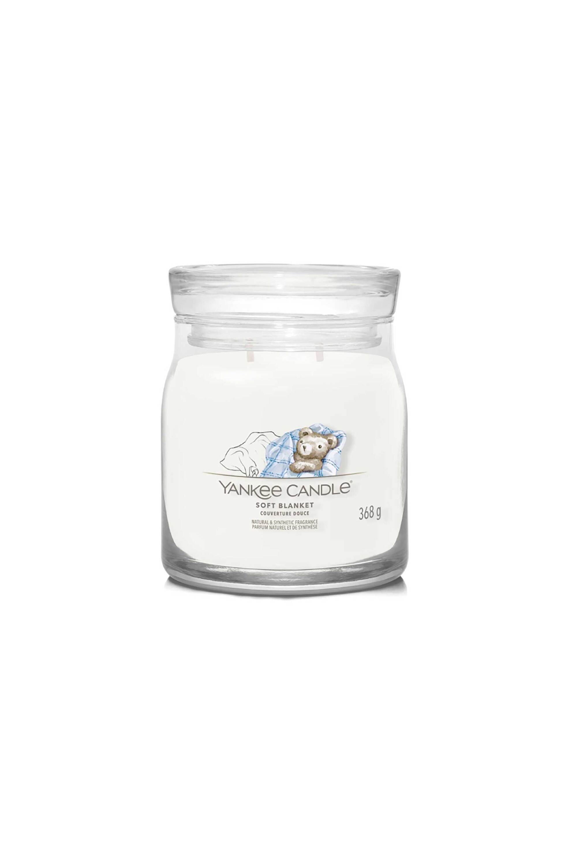 YANKEE CANDLE Yankee Candle αρωματικό κερί σε γυάλινο δοχείο medium "Signature Soft Blanket" - 1701387E