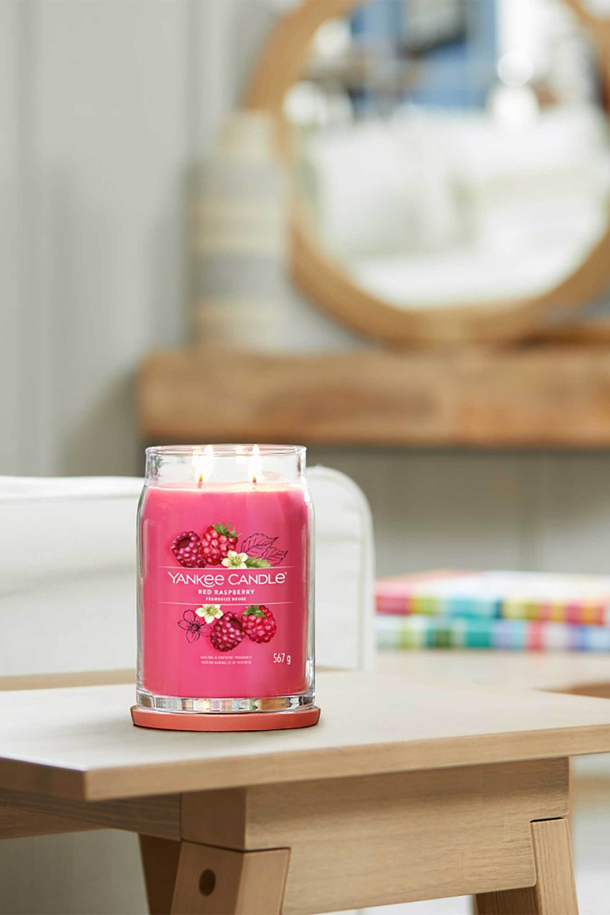 Yankee Candle αρωματικό κερί σε γυάλινο δοχείο large "Signature Red Raspberry" - 1701375E φωτογραφία