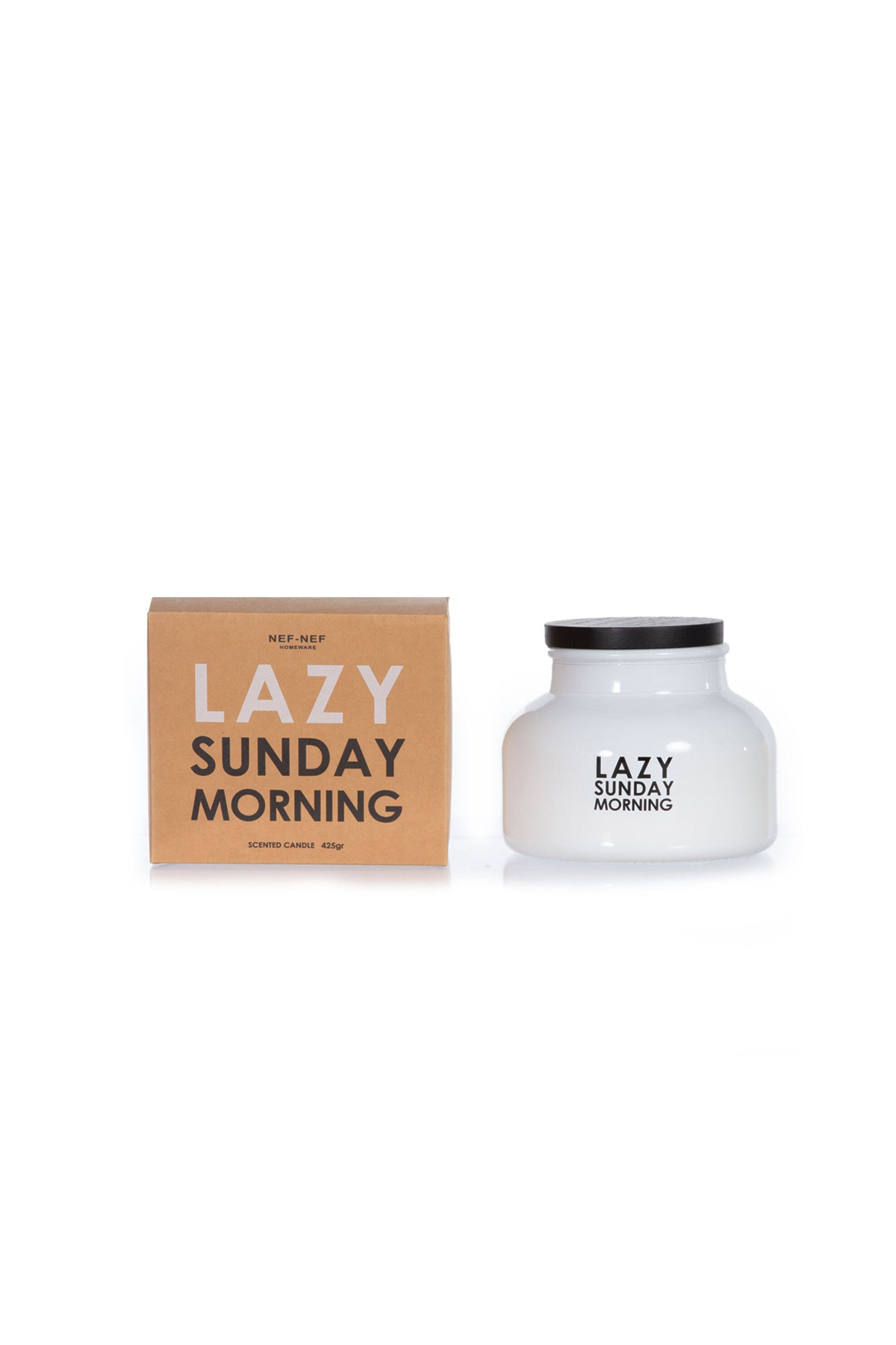 NEF-NEF HOMEWARE NEF-NEF αρωματικό κερί χώρου "lazy sunday morning" 425 gr - 034550 Λευκό