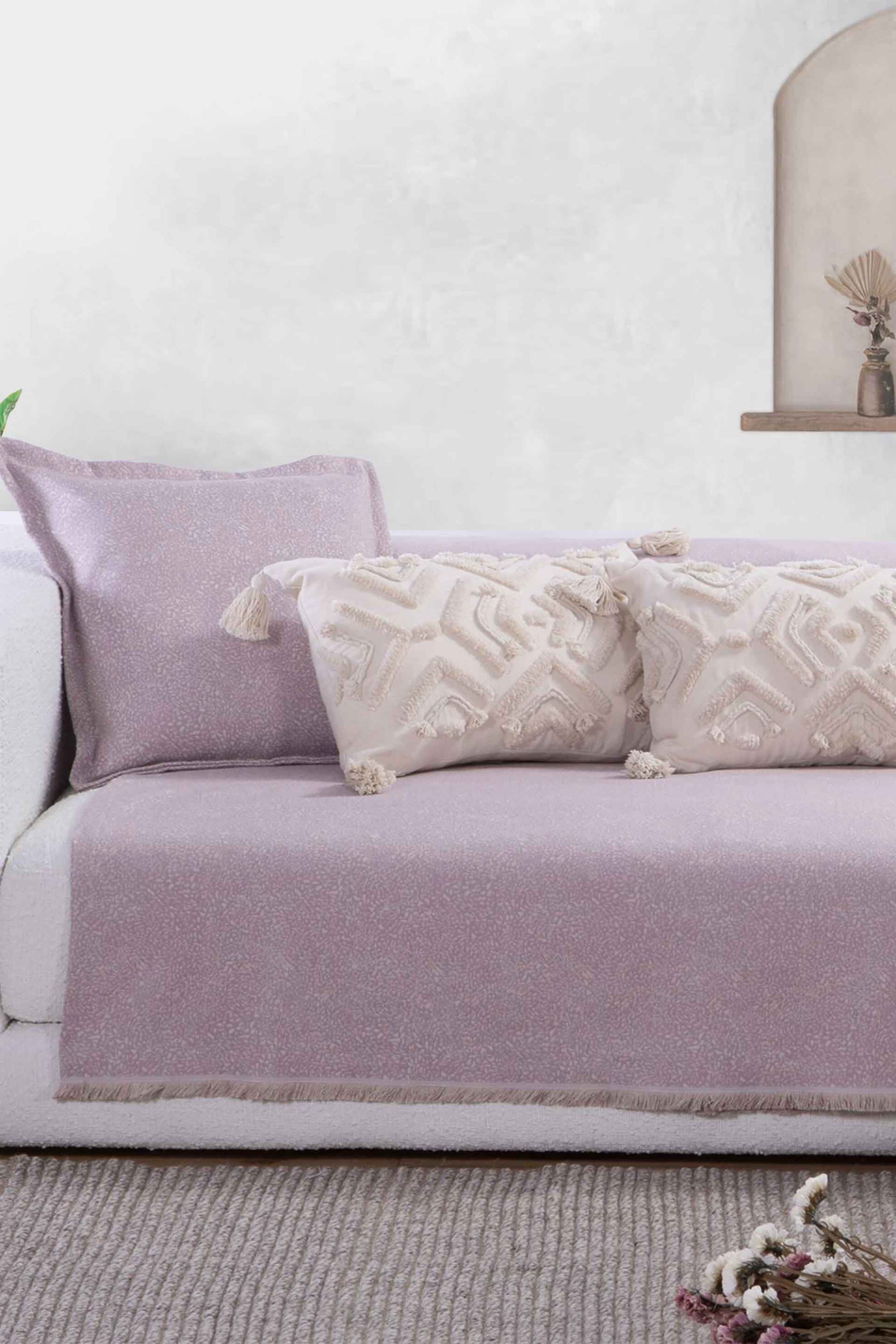 NEF-NEF HOMEWARE NEF-NEF ριχτάρι διθέσιου καναπέ "Aronia" 170 x 250 cm - 035766 Λιλά