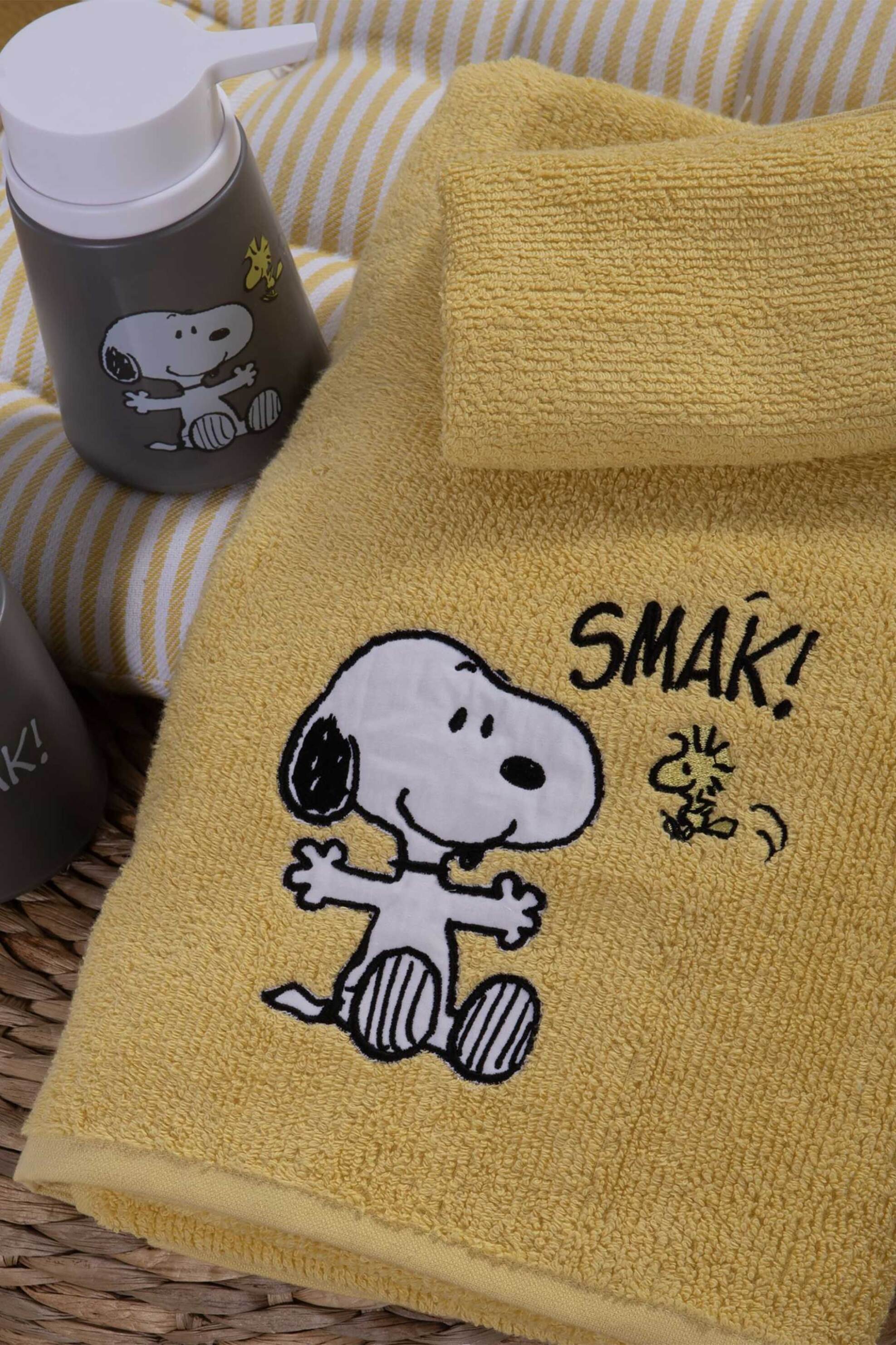 NEF-NEF HOMEWARE NEF-NEF σετ παιδικές πετσέτες "Snoopy Smak" 30 x 50 - 70 x 140 cm - 035182 Κίτρινο