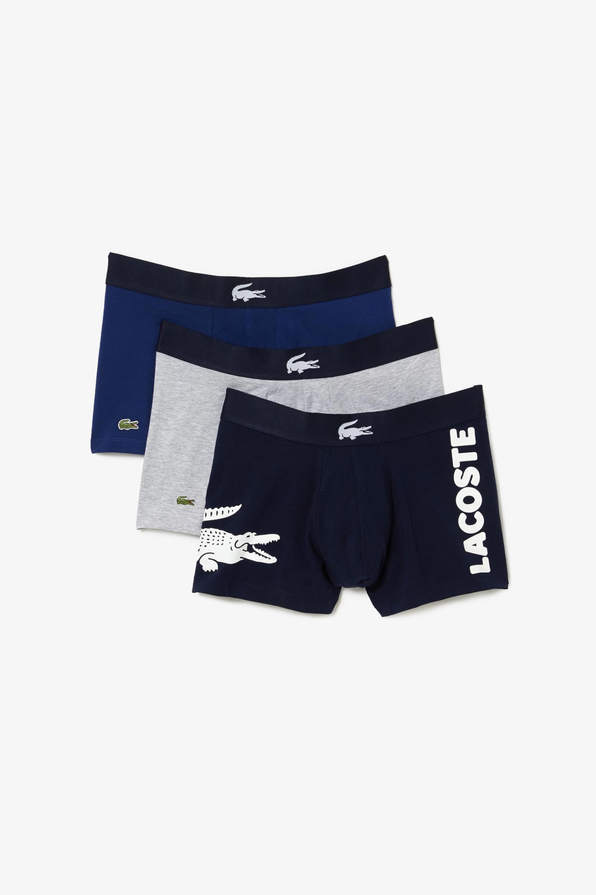 LACOSTE Lacoste σετ ανδρικά εσώρουχα boxer με λογότυπο (3 τεμάχια) - 5H1803 Μπλε Σκούρο