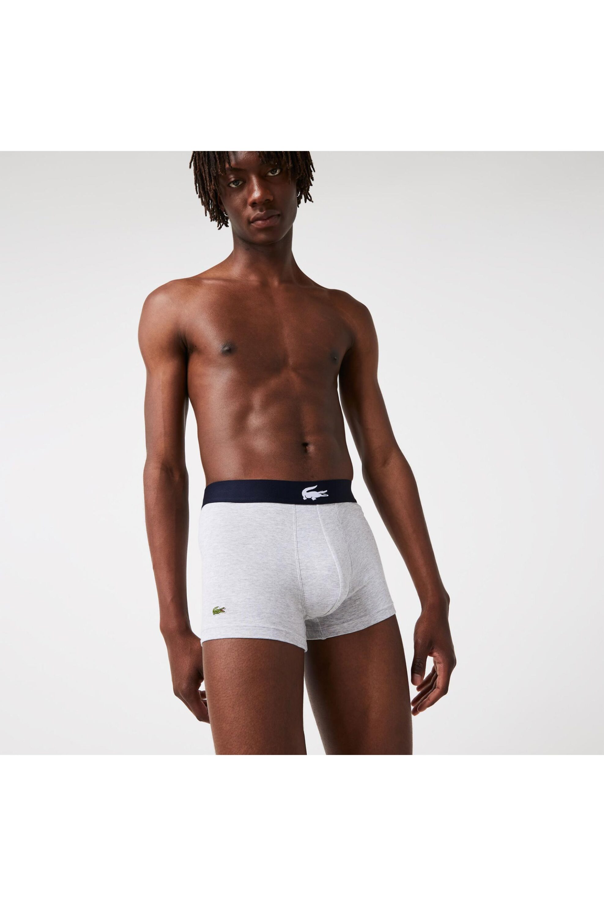 Lacoste σετ ανδρικά εσώρουχα boxer με λογότυπο (3 τεμάχια) - 5H1803 Μπλε Σκούρο φωτογραφία