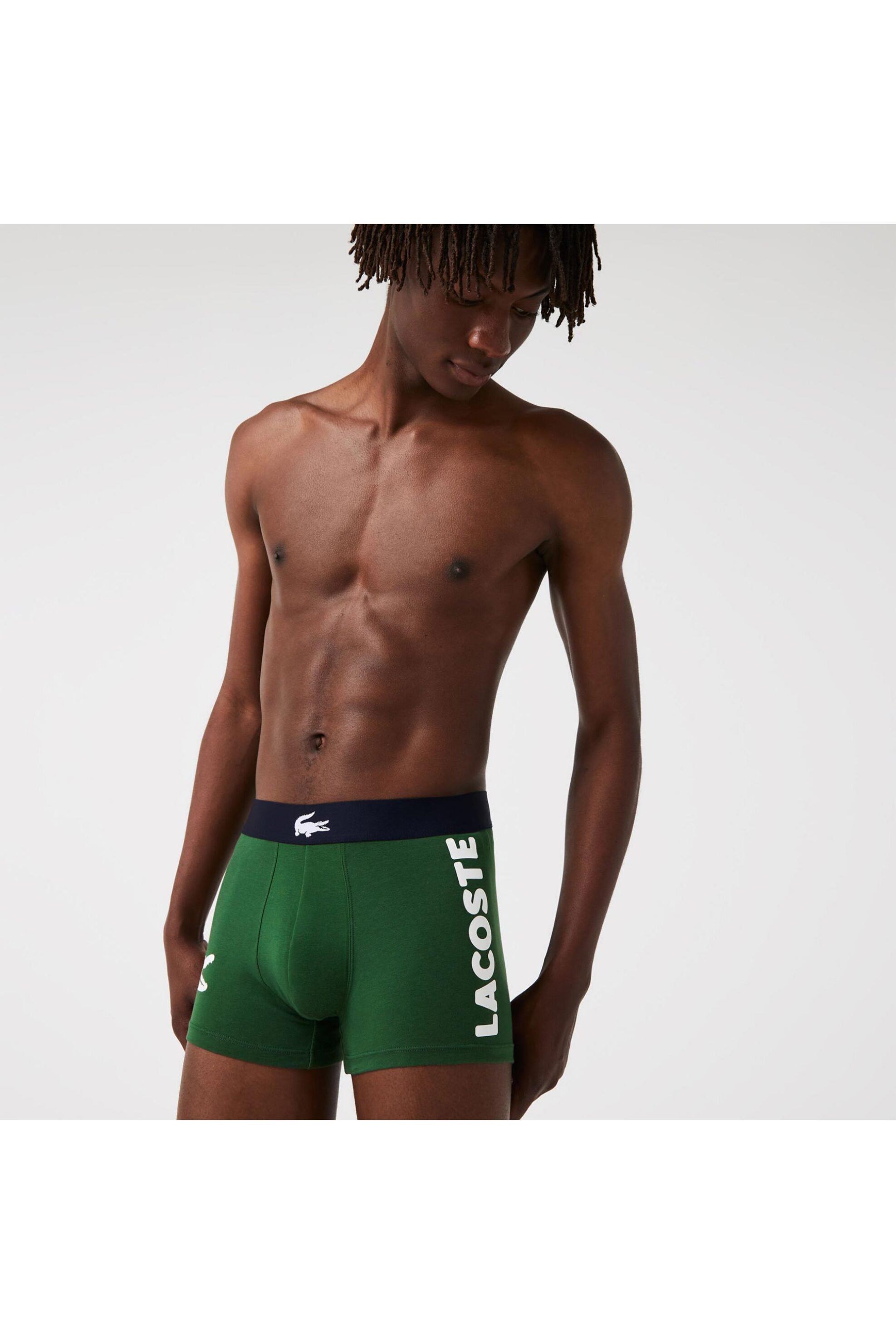 Lacoste σετ ανδρικά εσώρουχα boxer με λογότυπο (3 τεμάχια) - 5H1803 Πράσινο φωτογραφία