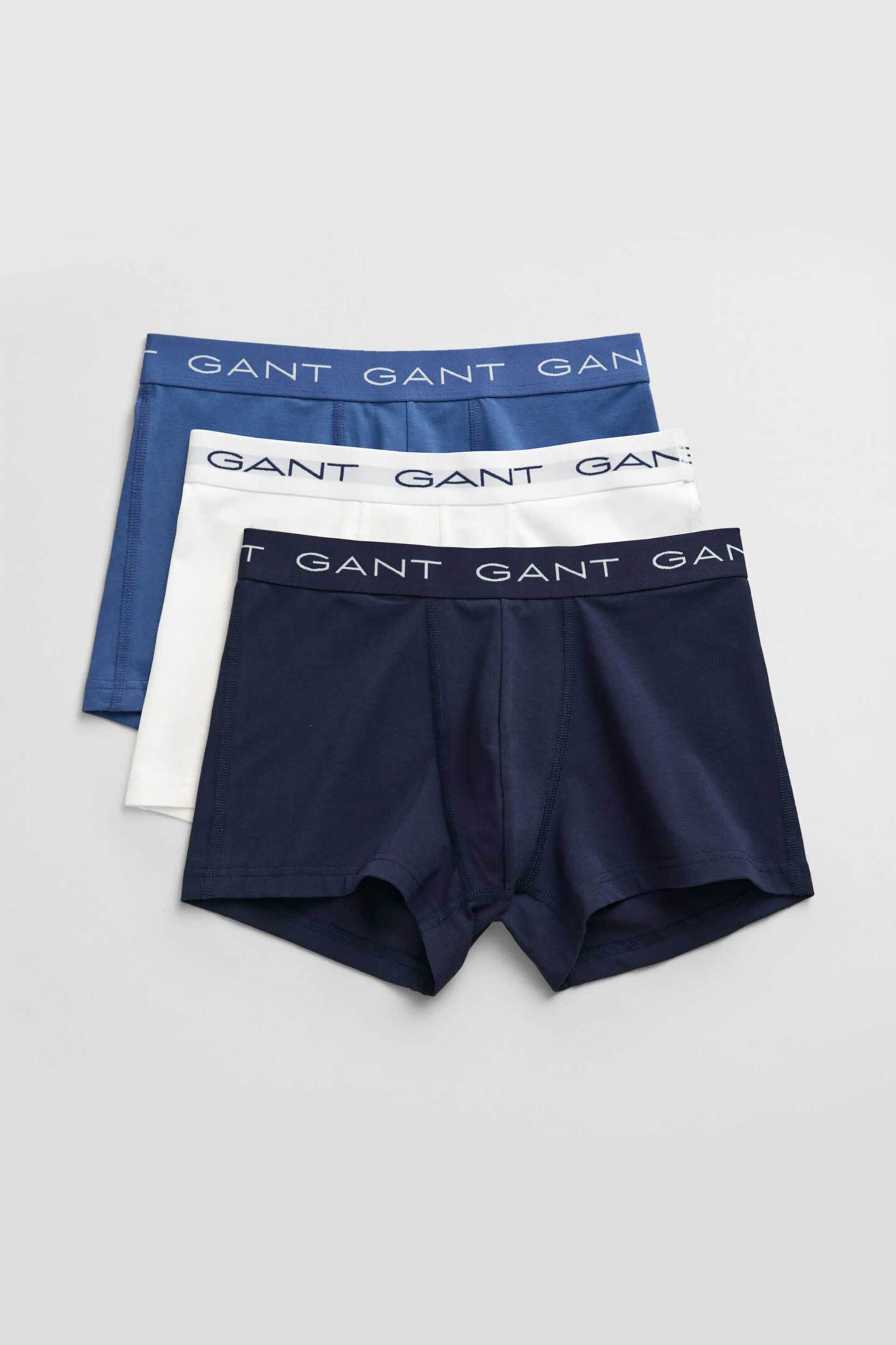 GANT Gant σετ ανδρικά εσώρουχα boxer μονόχρωμα με λογότυπο Slim Fit (3 τεμάχια) - 902433503 Μπλε Σκούρο