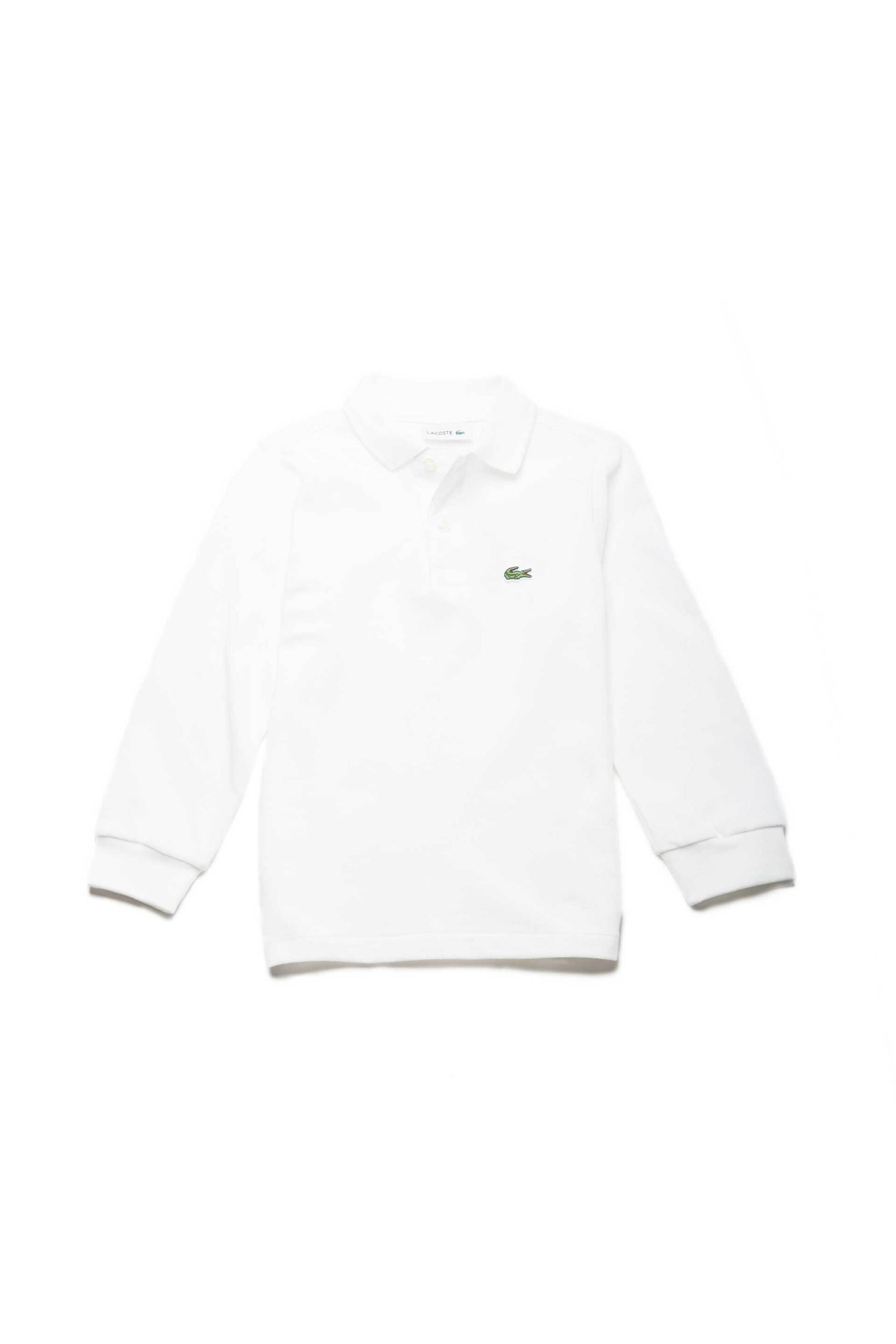 LACOSTE Lacoste παιδική πόλο μπλούζα πικέ με κεντημένο λογότυπο Regular Fit - PJ8915 Λευκό