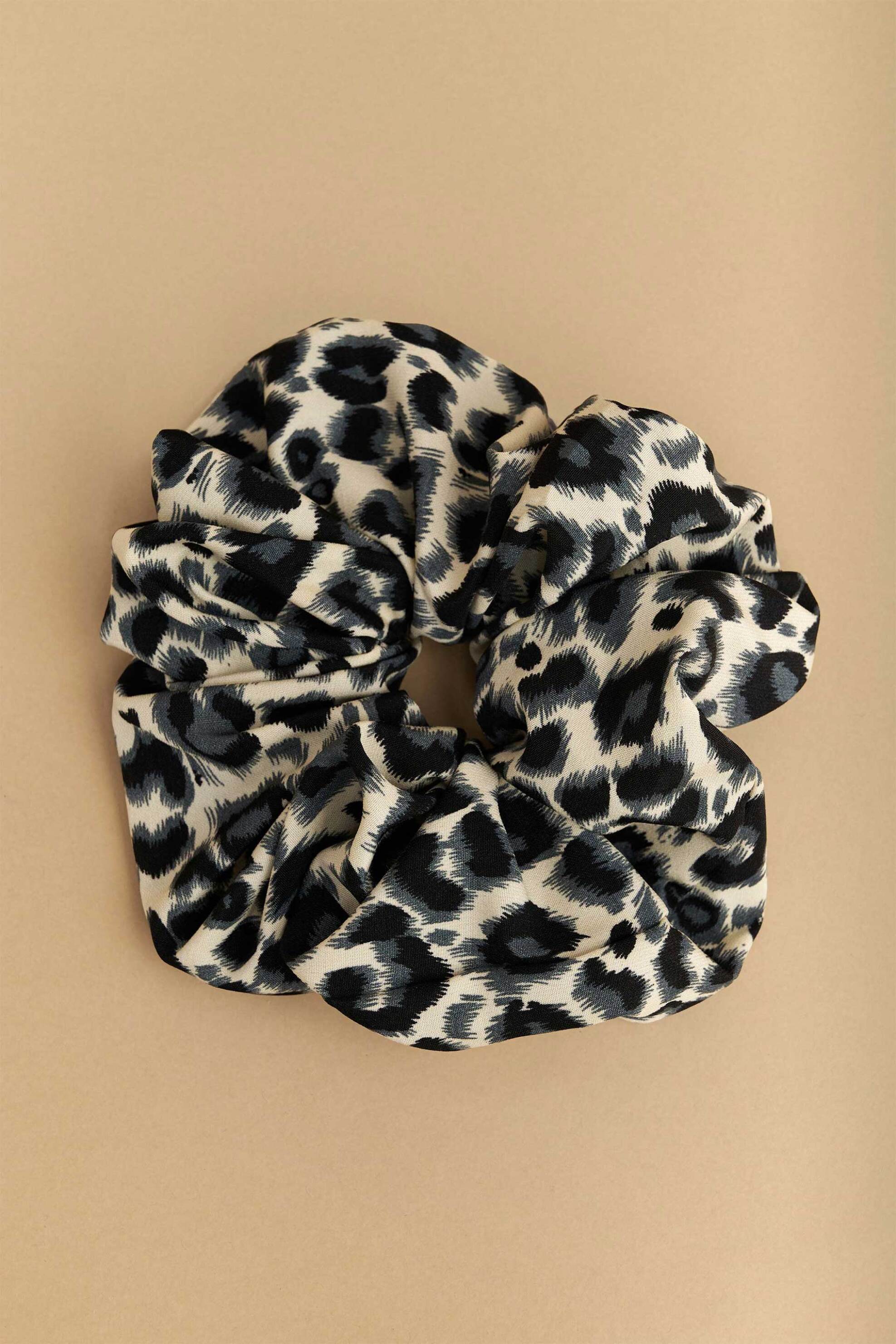 ATTRATTIVO Attrattivo γυναικείο scrunchie με animal print - 9K22770 Εκρού