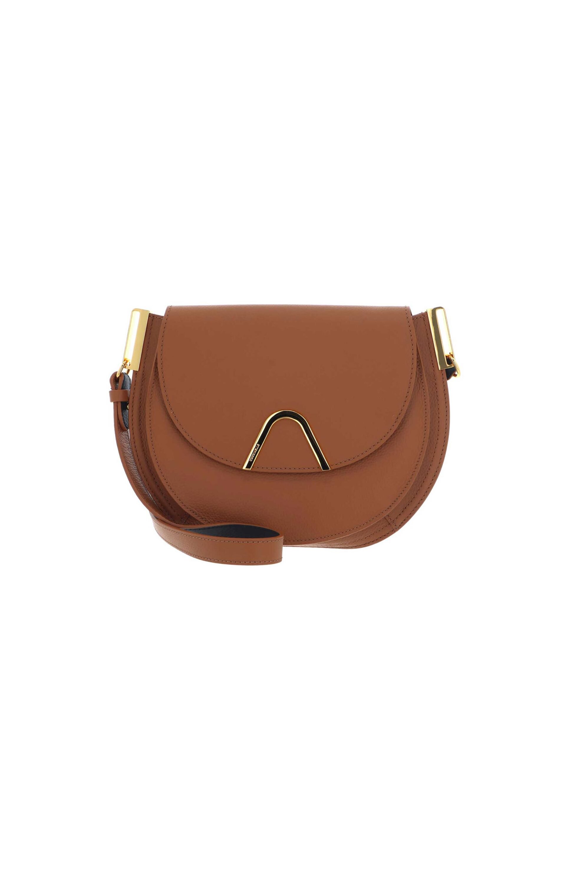 Coccinelle Coccinelle γυναικεία τσάντα crossbody με μεταλλική λεπτομέρεια με λογότυπο - E1QKF-150101 Καφέ 2025