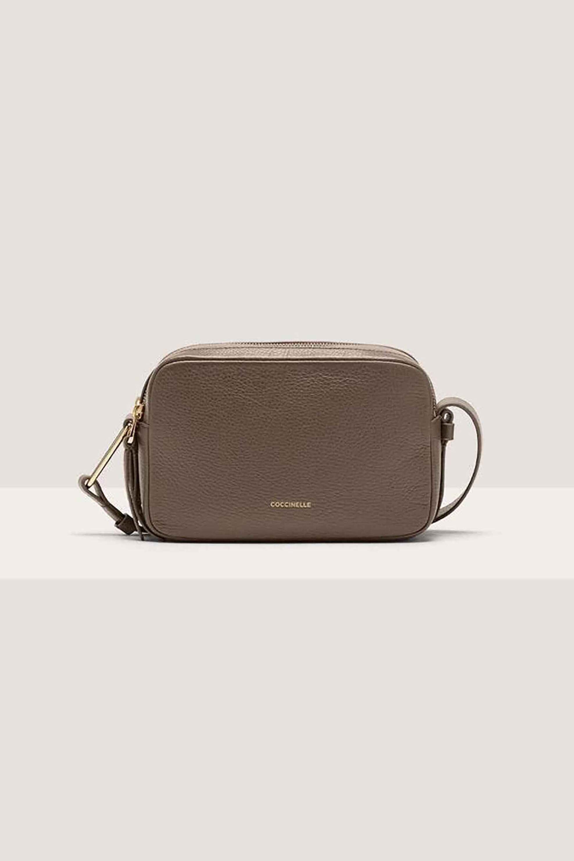 Coccinelle γυναικείο mini bag crossbody "Malory Small" - E1R1K-150101 Μπεζ 9-2212001849|EE1841|.