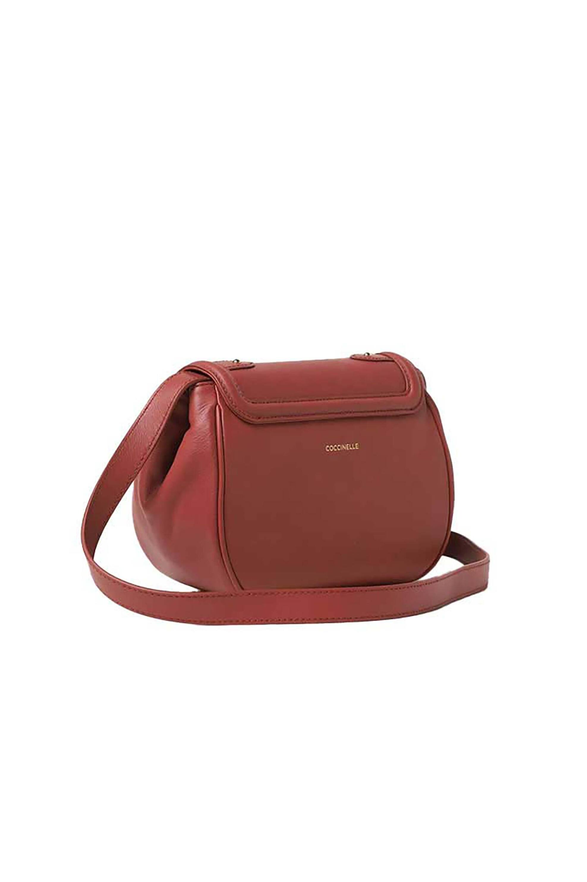 Coccinelle γυναικεία δερμάτινη τσάντα crossbody - E1REK-150101 Κεραμιδί φωτογραφία