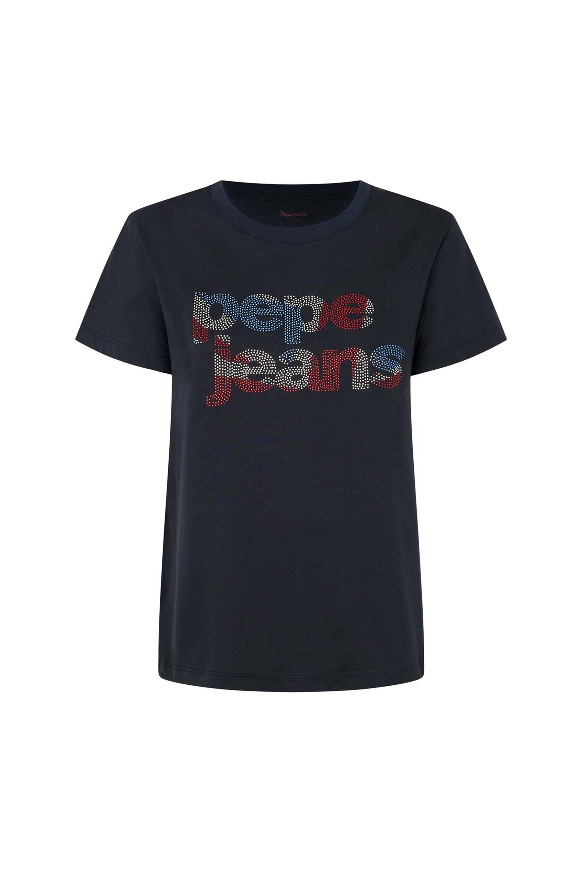 Pepe Jeans Pepe Jeans γυναικείο T-shirt με λογότυπο από τρουκς Regular Fit 