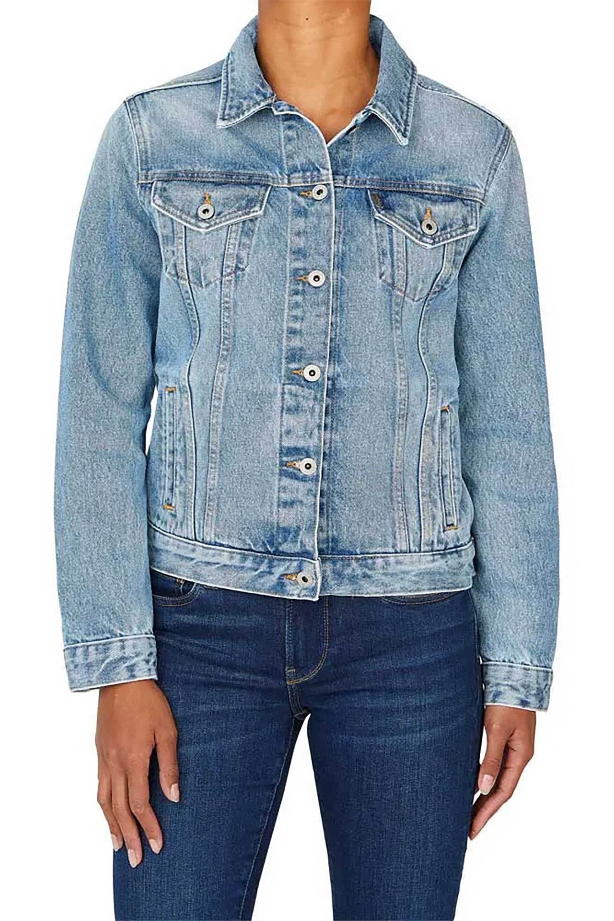 Pepe Jeans Pepe Jeans γυναικείο denim jacket Regular Fit - PL402432IB7 Μπλε 2025