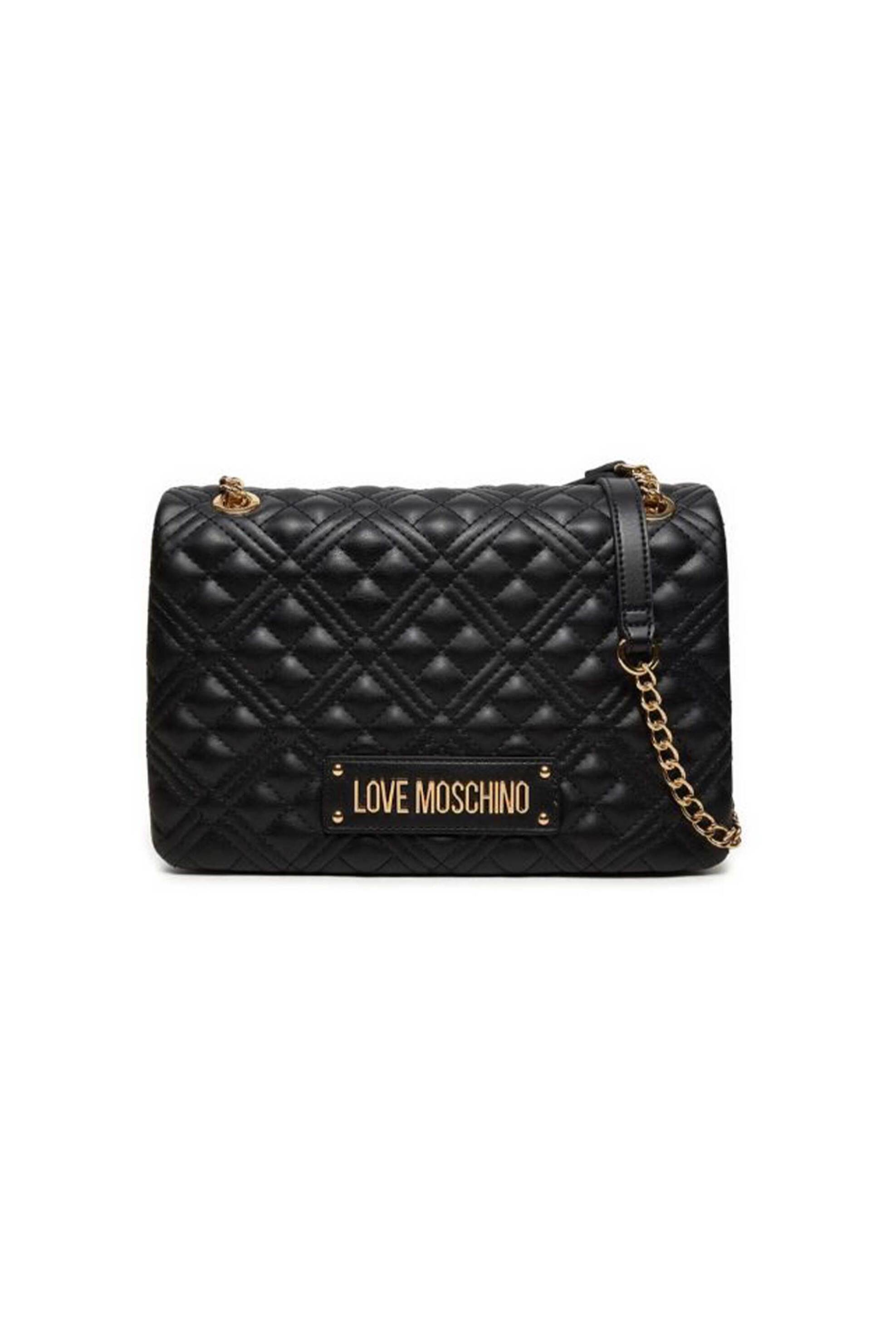 Love Moschino Love Moschino γυναικεία τσάντα ώμου με καπιτονέ σχέδιο και ανάγλυφο λογότυπο - JC4014PP1LLA0 Χρυσό 2025