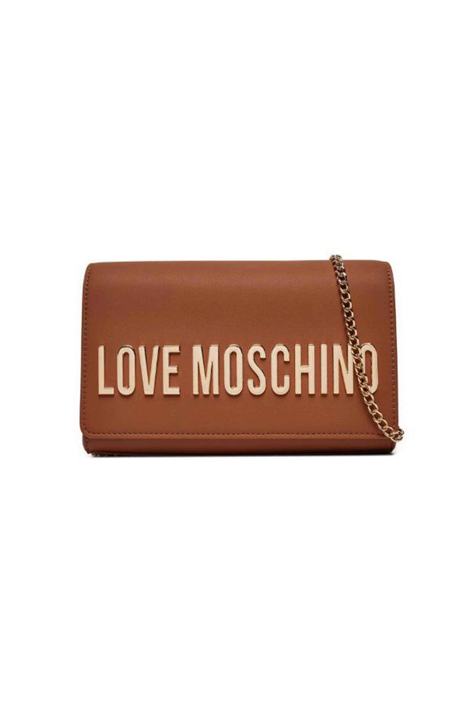 Love Moschino Love Moschino γυναικεία τσάντα ώμου μονόχρωμη με μεταλλικό λογότυπο - JC4103PP1LKD0 Ταμπά 2025