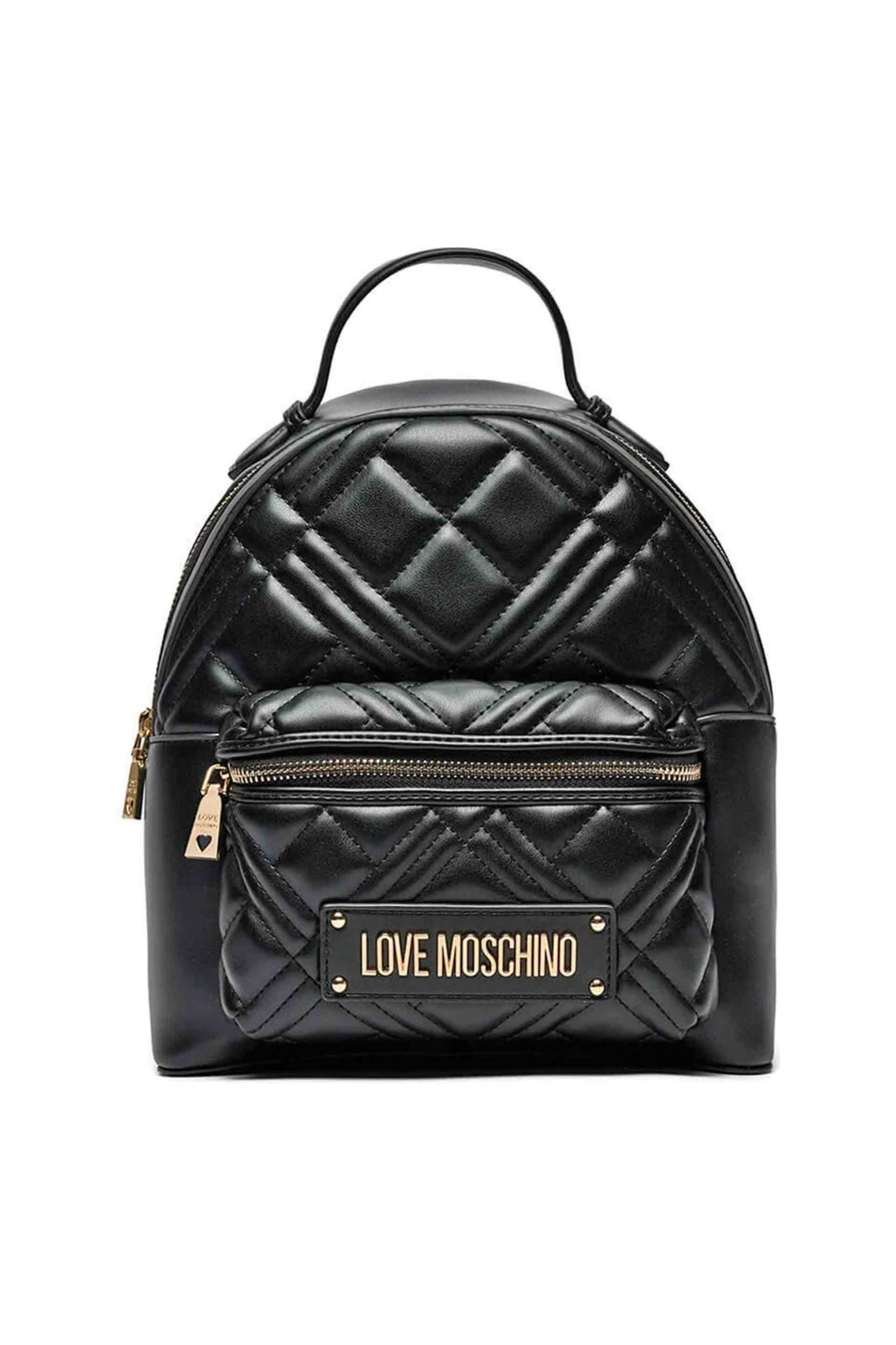 LOVE MOSCHINO Love Moschino γυναικείο backpack με καπιτονέ σχέδιο και μεταλλικό λογότυπο - JC4148PP1LLA0 Χρυσό